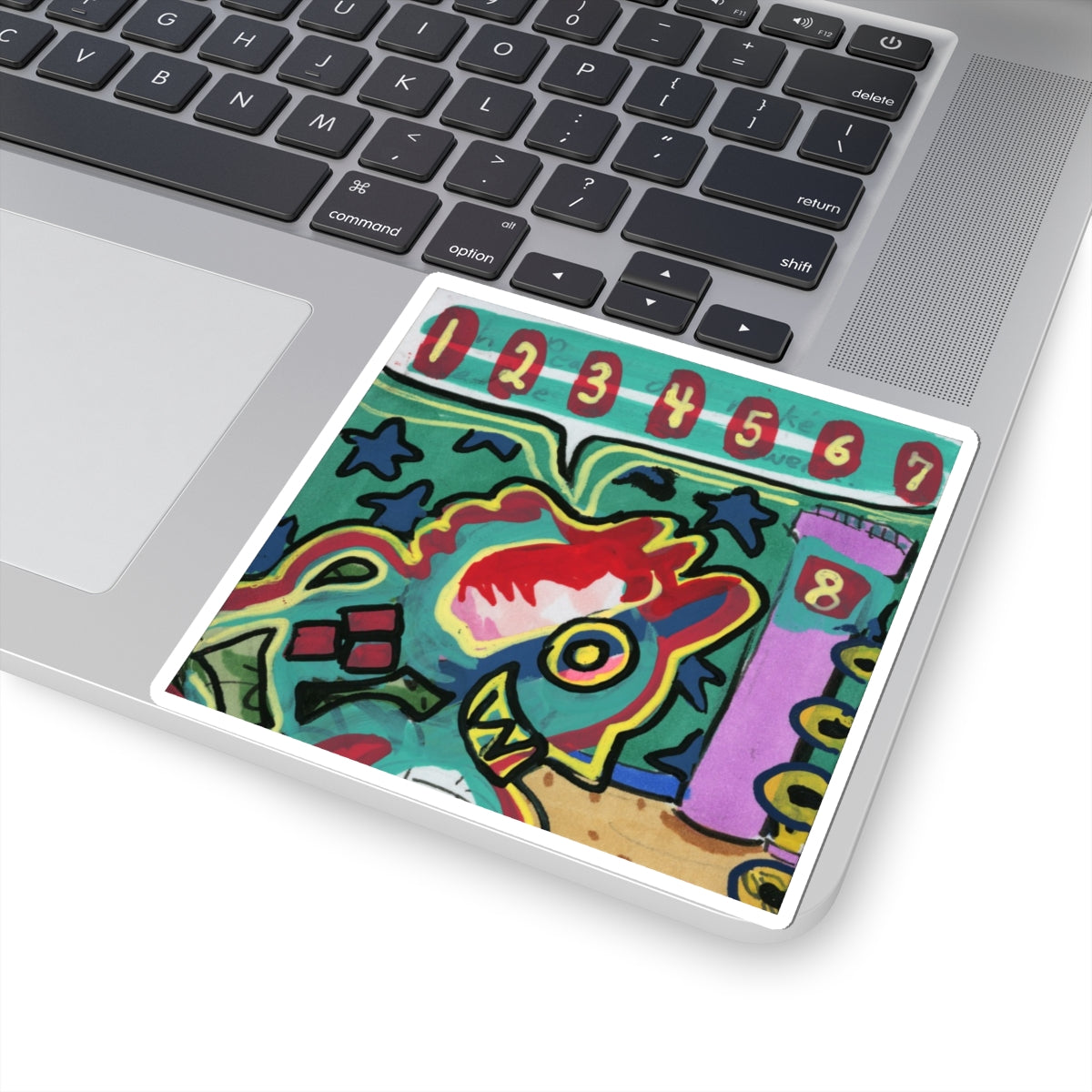 Smiley Creature Kiss-Cut Stickers
