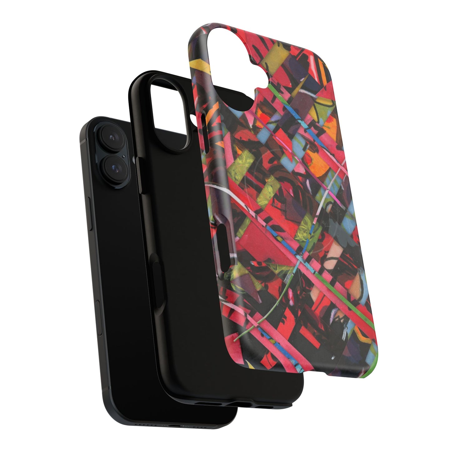 Abstracted Scraps Tough Magnetic Cases