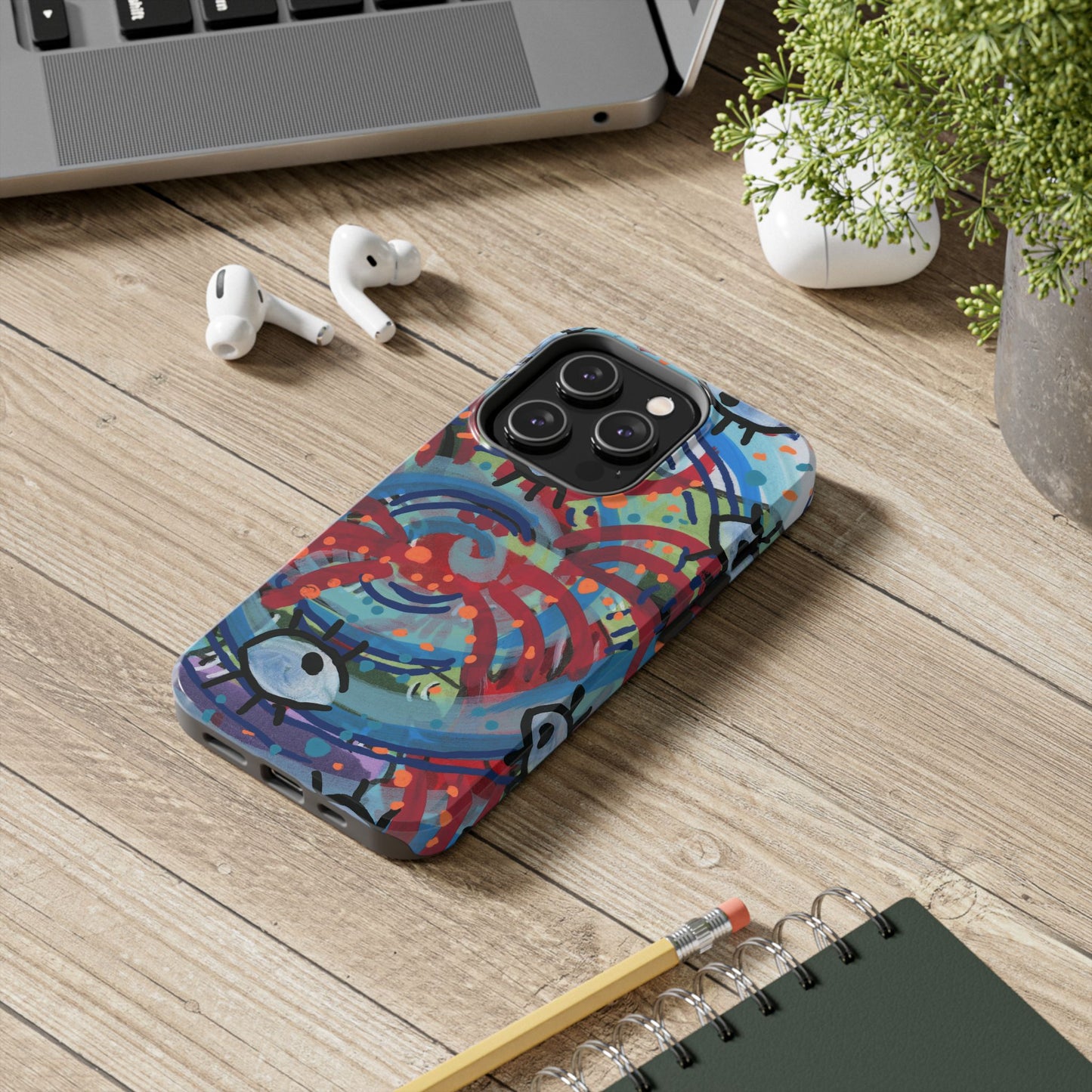 Eyeball Attack Tough Phone Cases