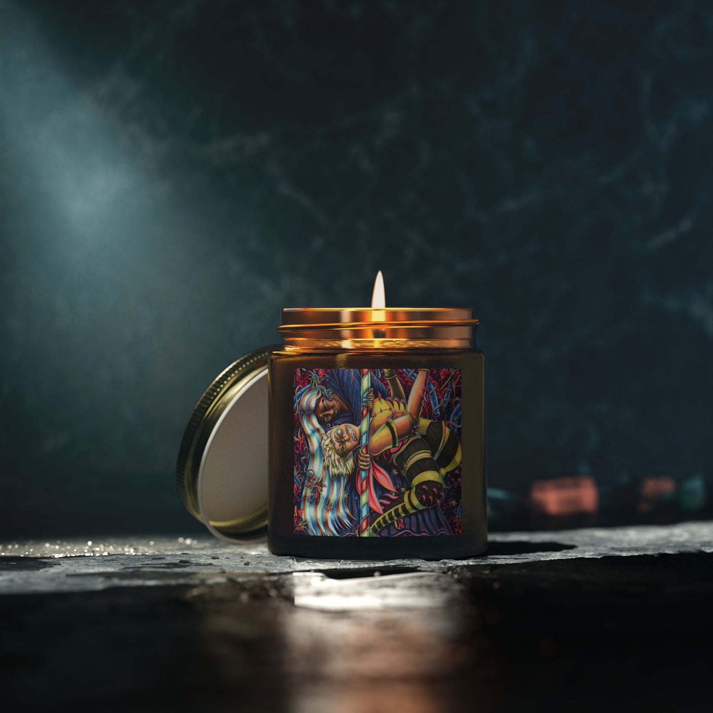 Coconut Apricot Wax Candle - Sister Duel