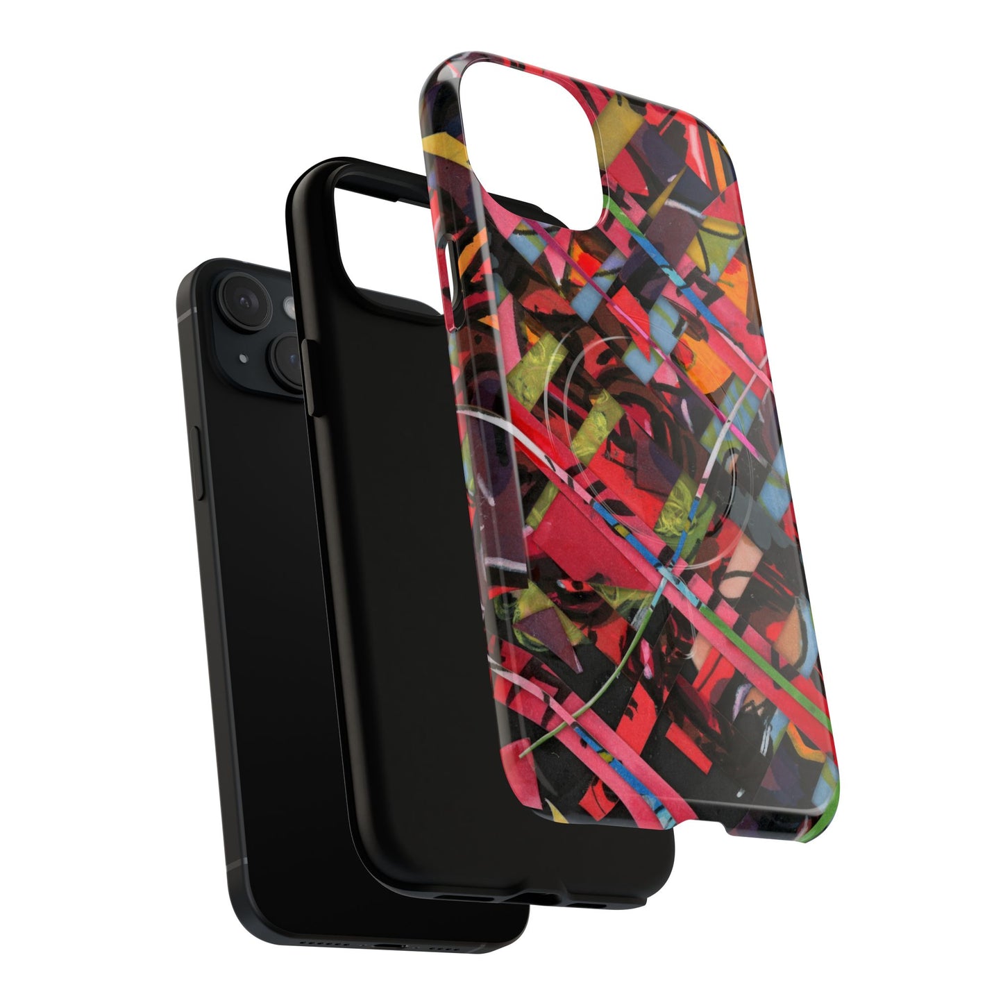 Abstracted Scraps Tough Magnetic Cases