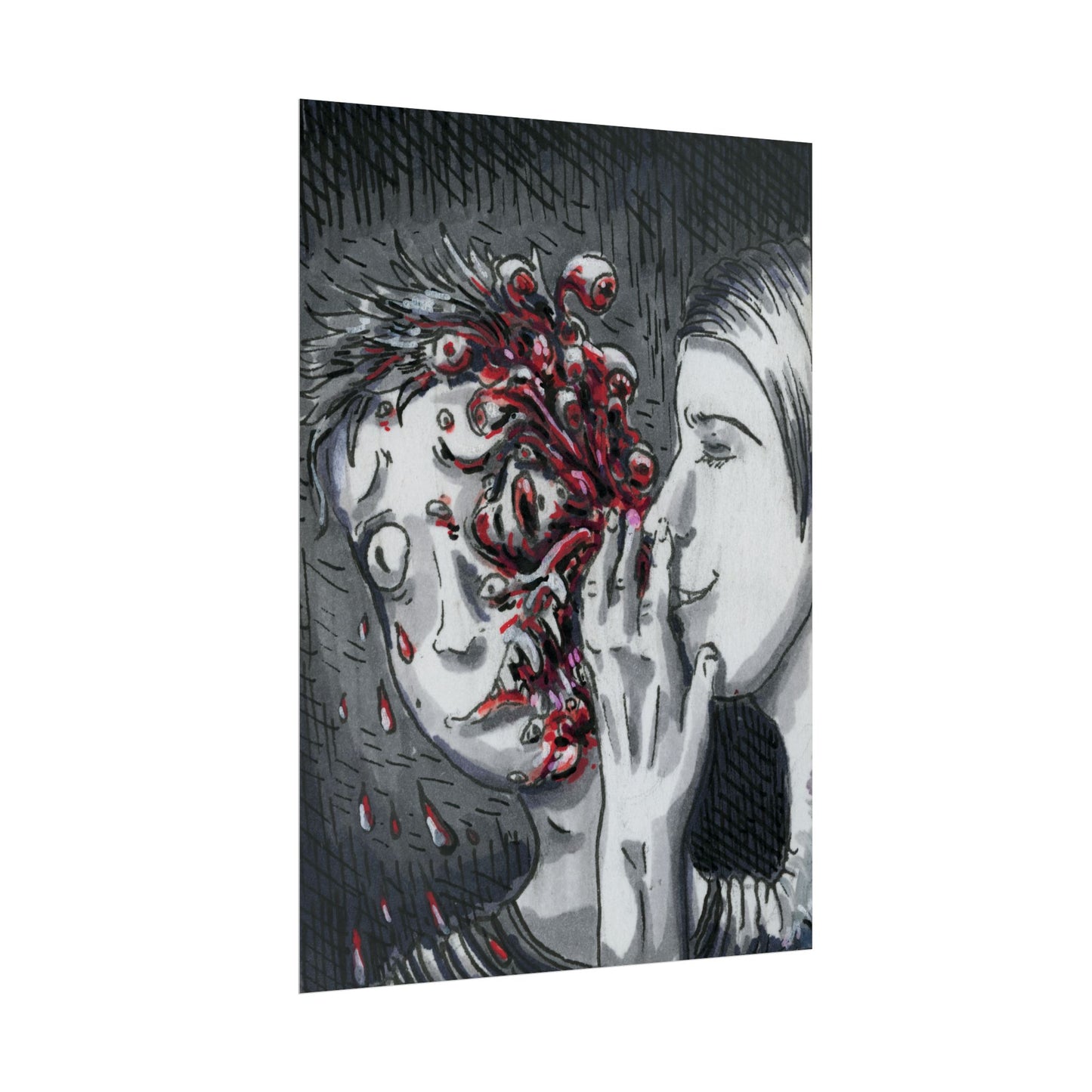 "Let me Breathe Nightmares into your Skin" poster