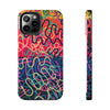 Colorful Squiggly Lines Tough Phone Cases