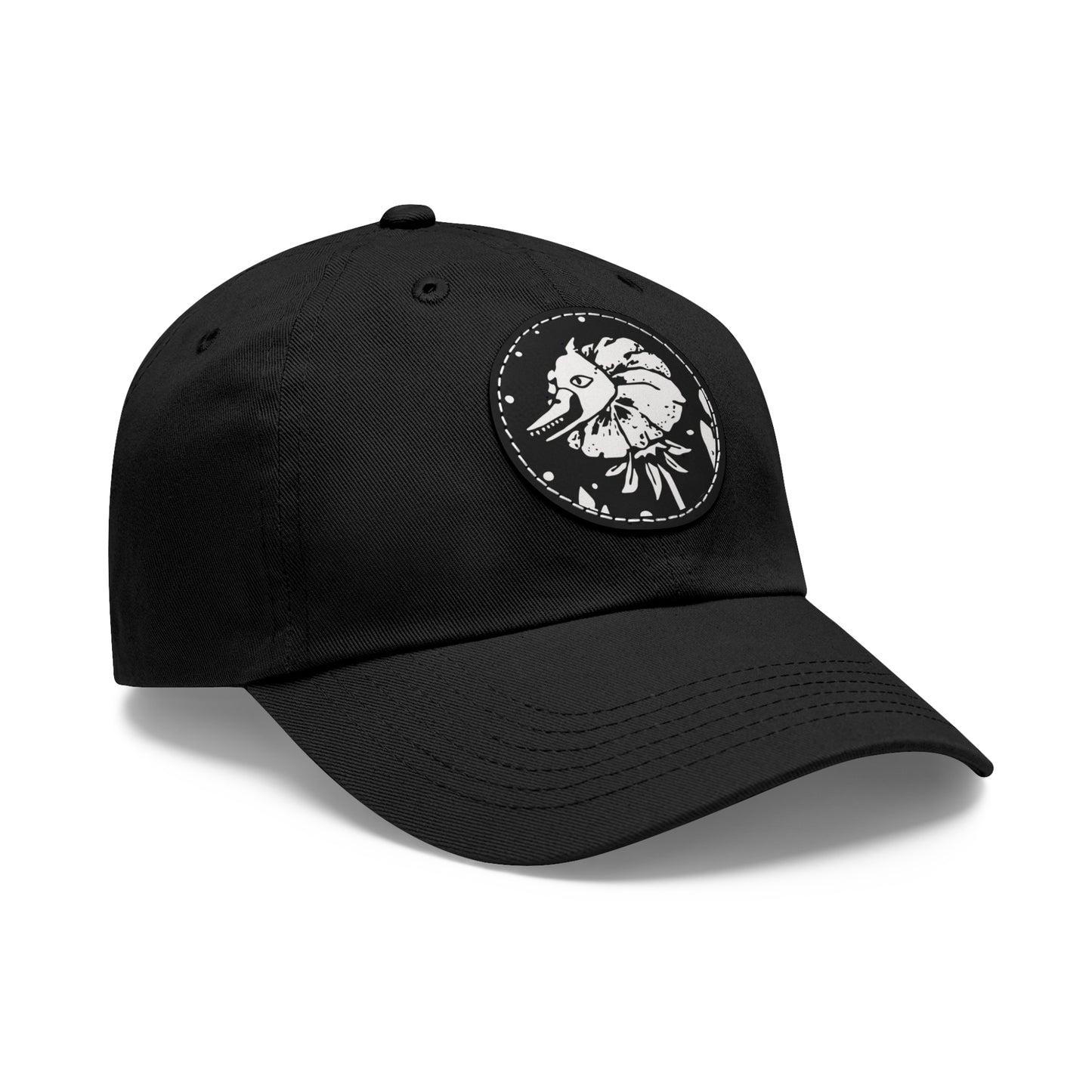 Cap with Leather Patch - Flower Cannibal