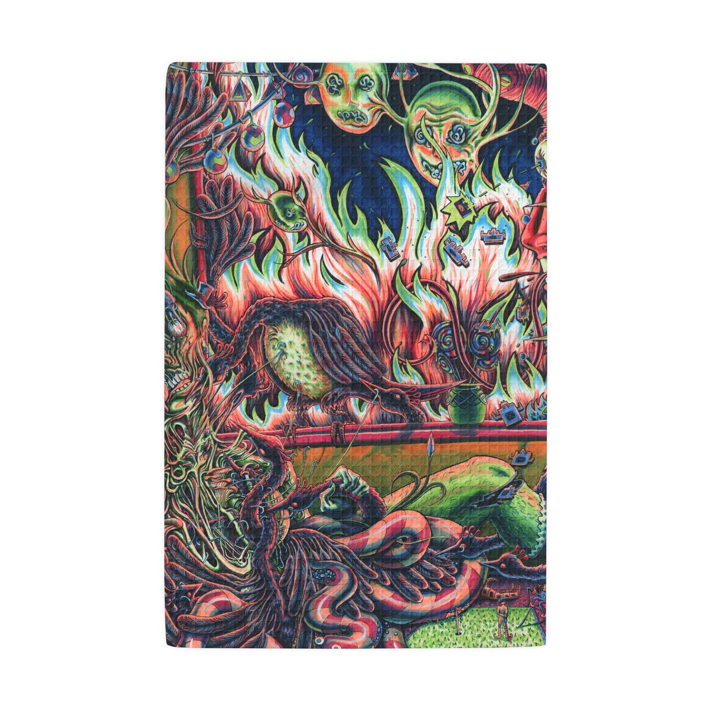 Waffle-Weave Hand Towel - Early Bird