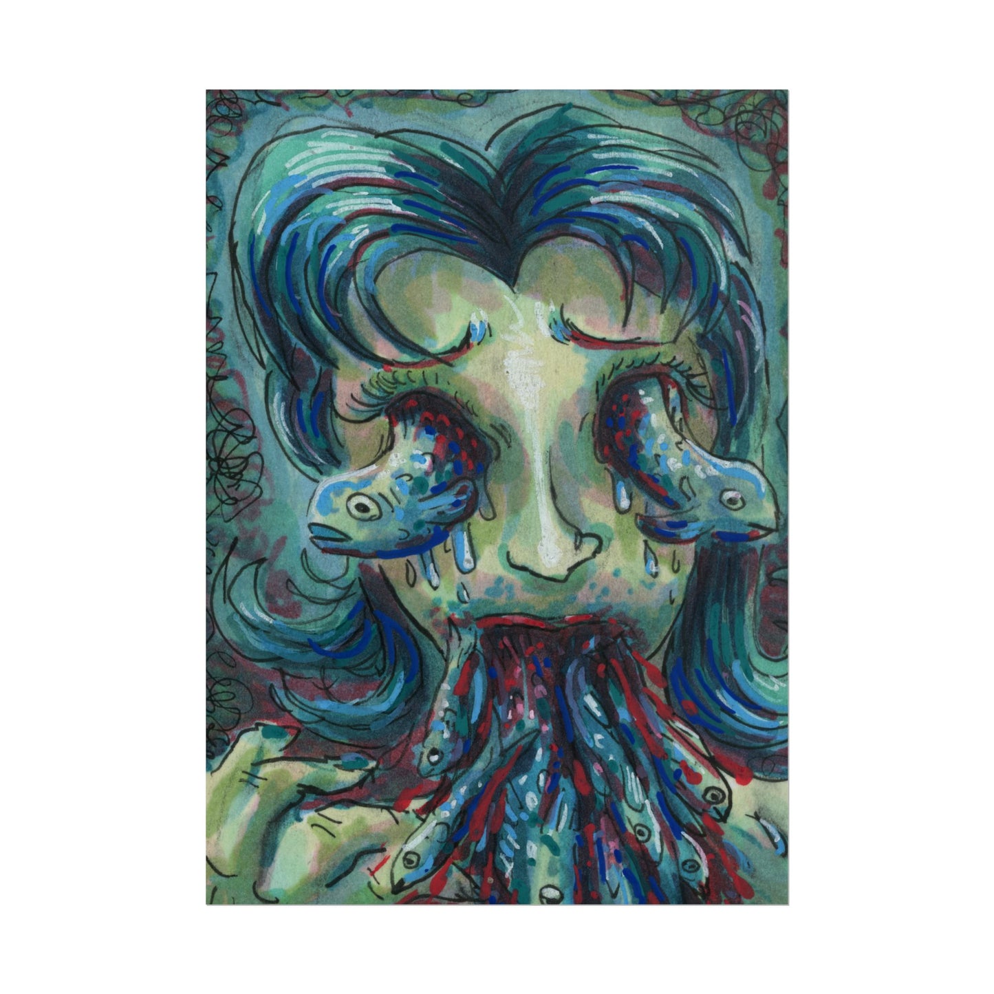 "Something tastes fishy" poster