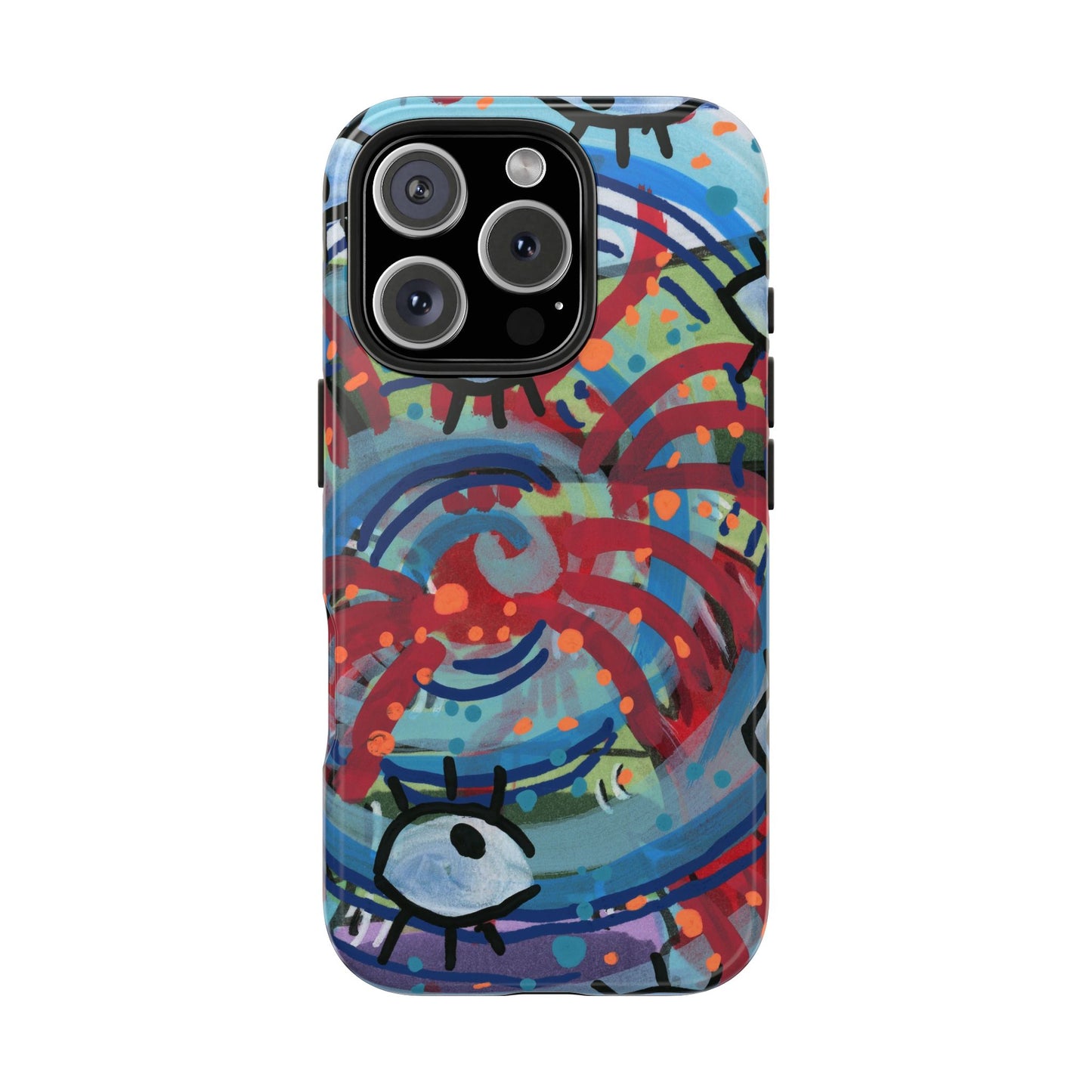 Eyeball Attack Tough Phone Cases