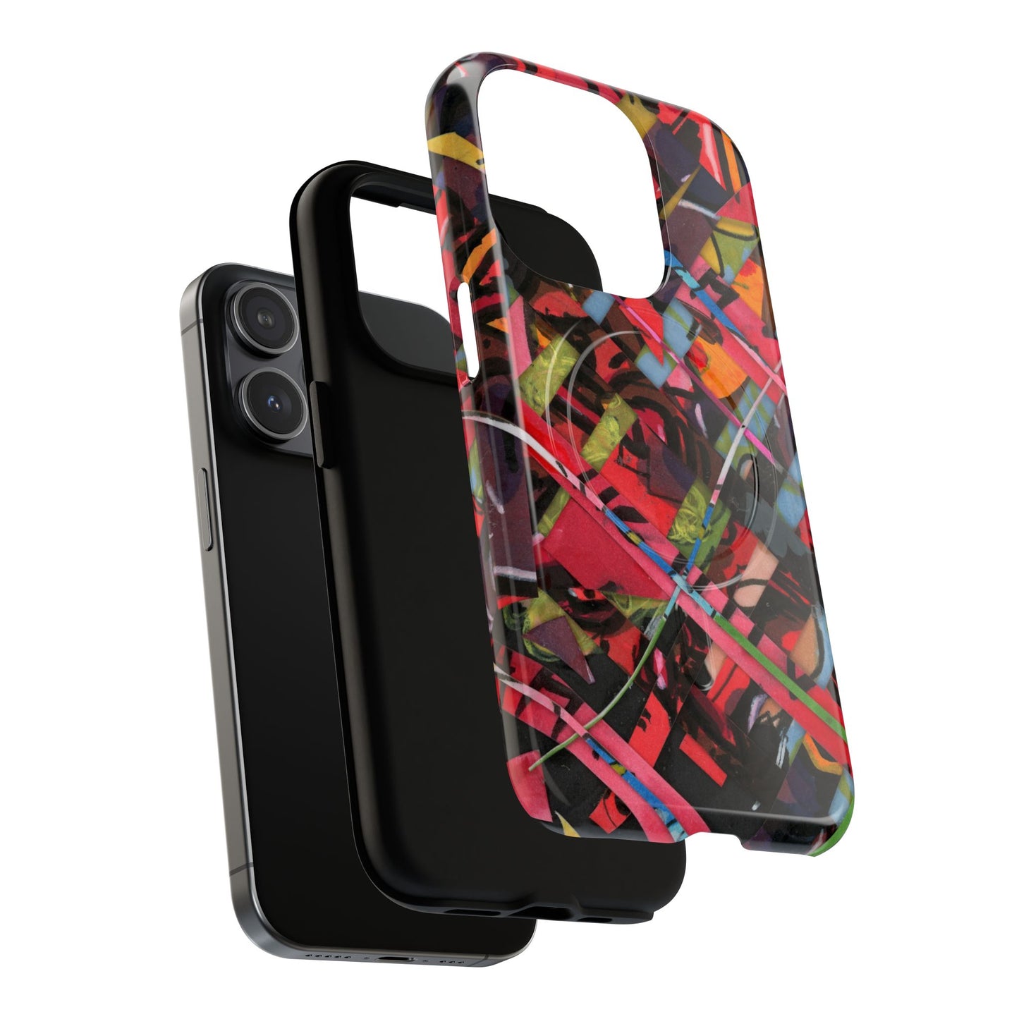 Abstracted Scraps Tough Magnetic Cases