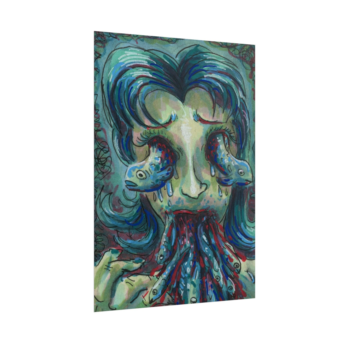 "Something tastes fishy" poster