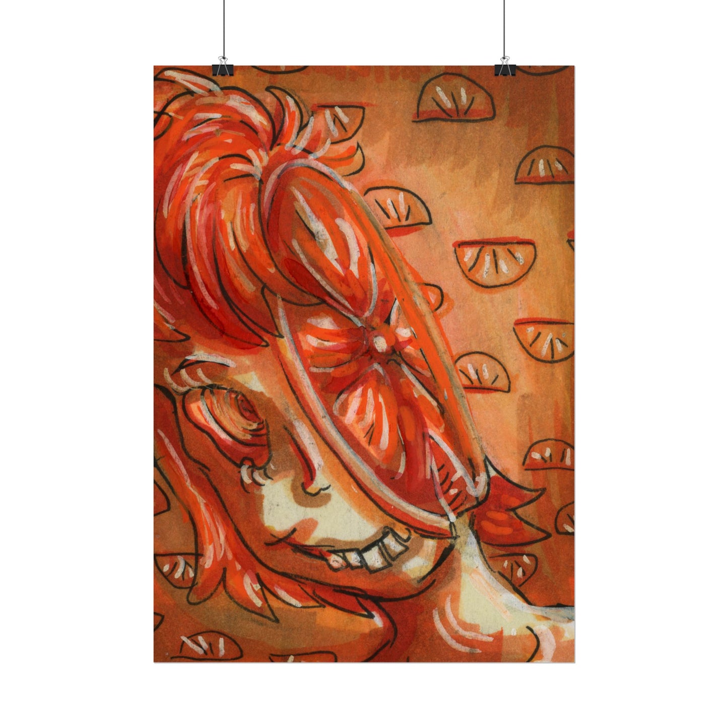 "Orange Brain" poster