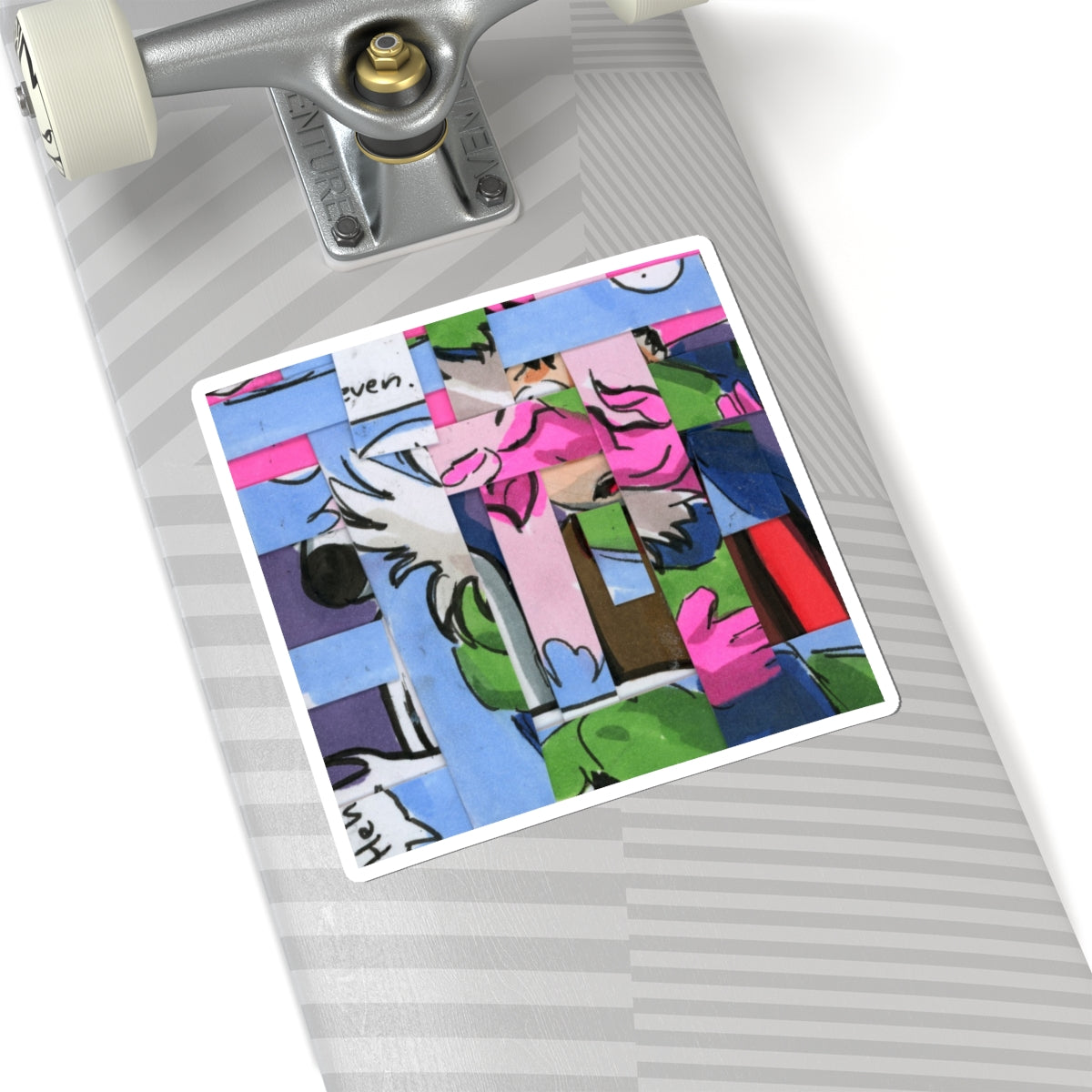 Icy Abstraction Kiss-Cut Sticker