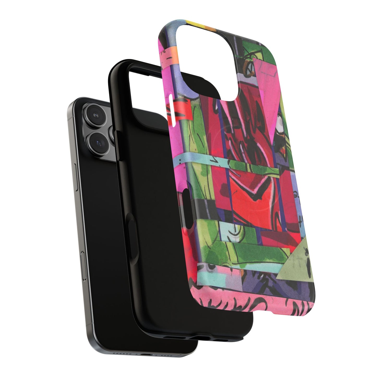 Abstracted Demon Tough Magnetic Cases
