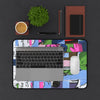 Icy Abstraction Desk Mat