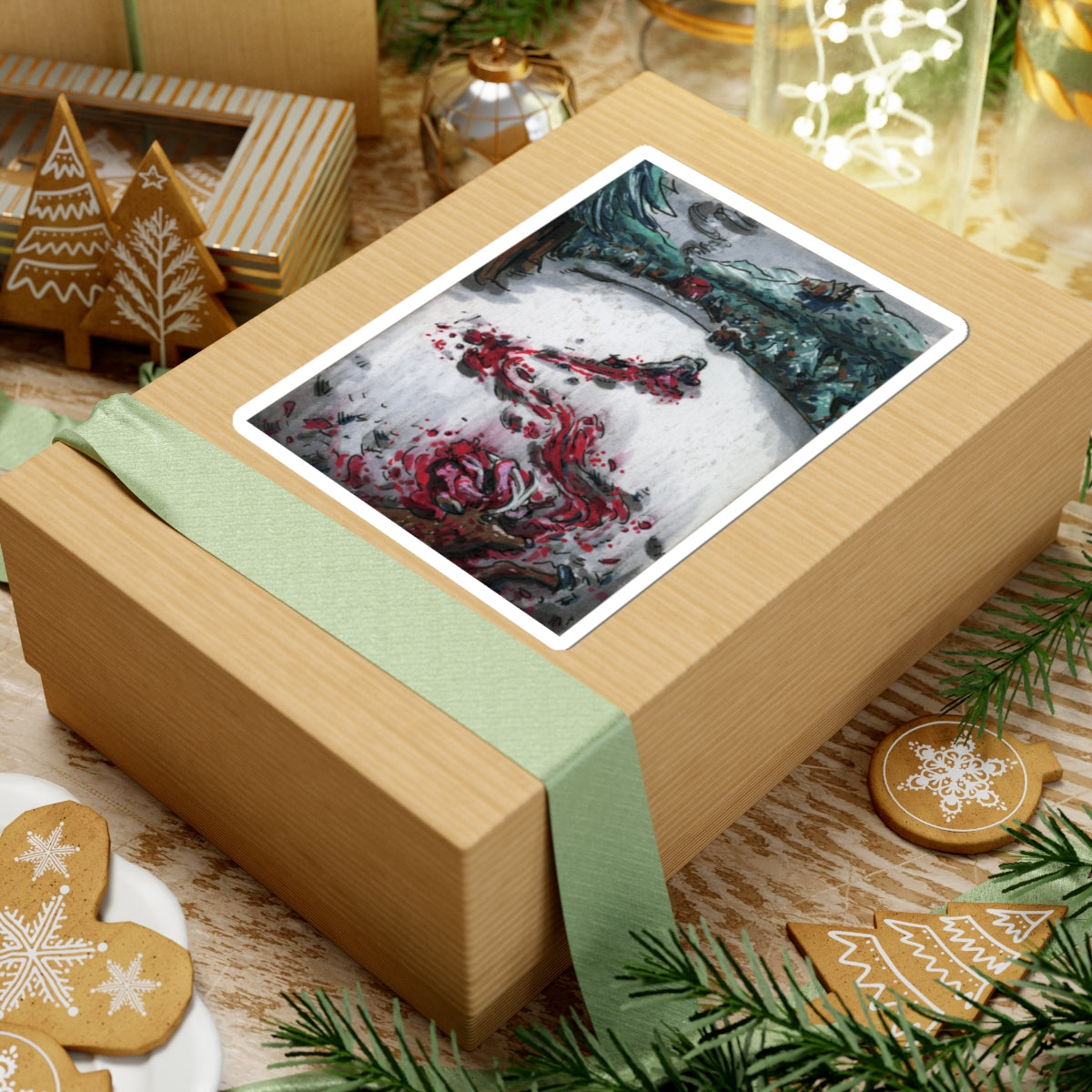 "Bloody Snow" sticker