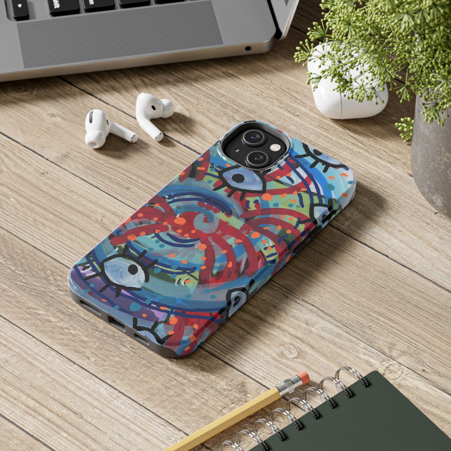 Eyeball Attack Tough Phone Cases