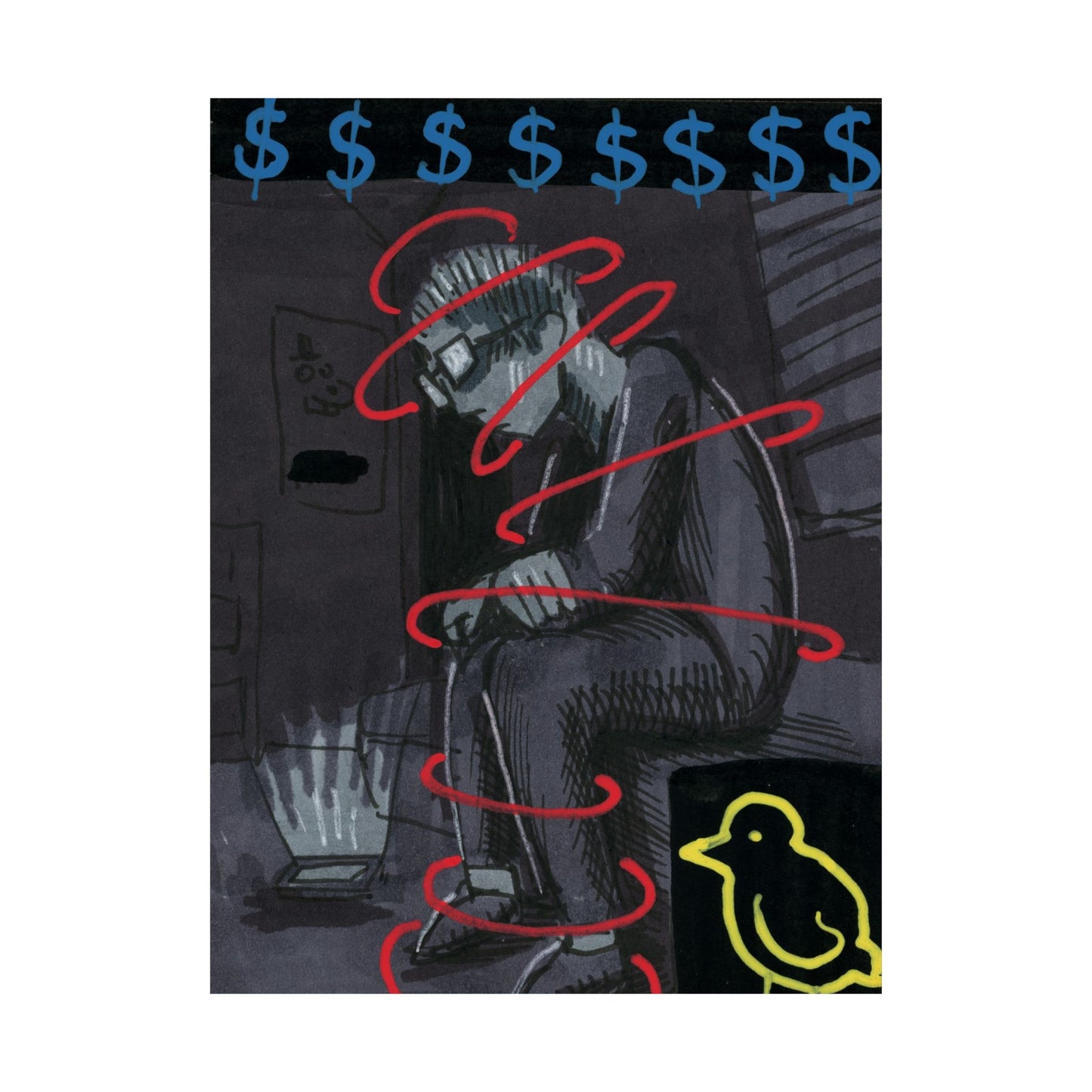 Money on my Mind Matte Vertical Poster