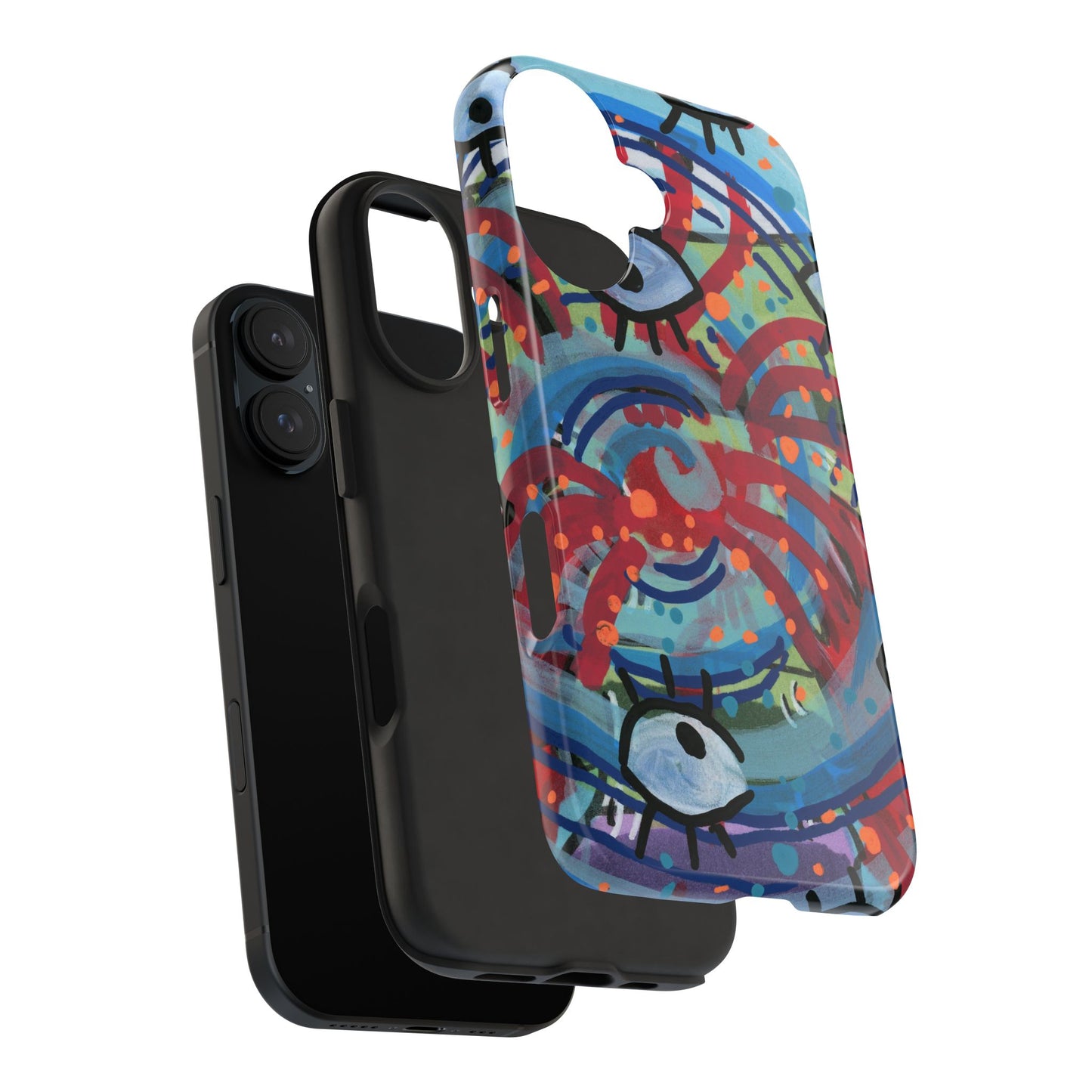 Eyeball Attack Tough Phone Cases