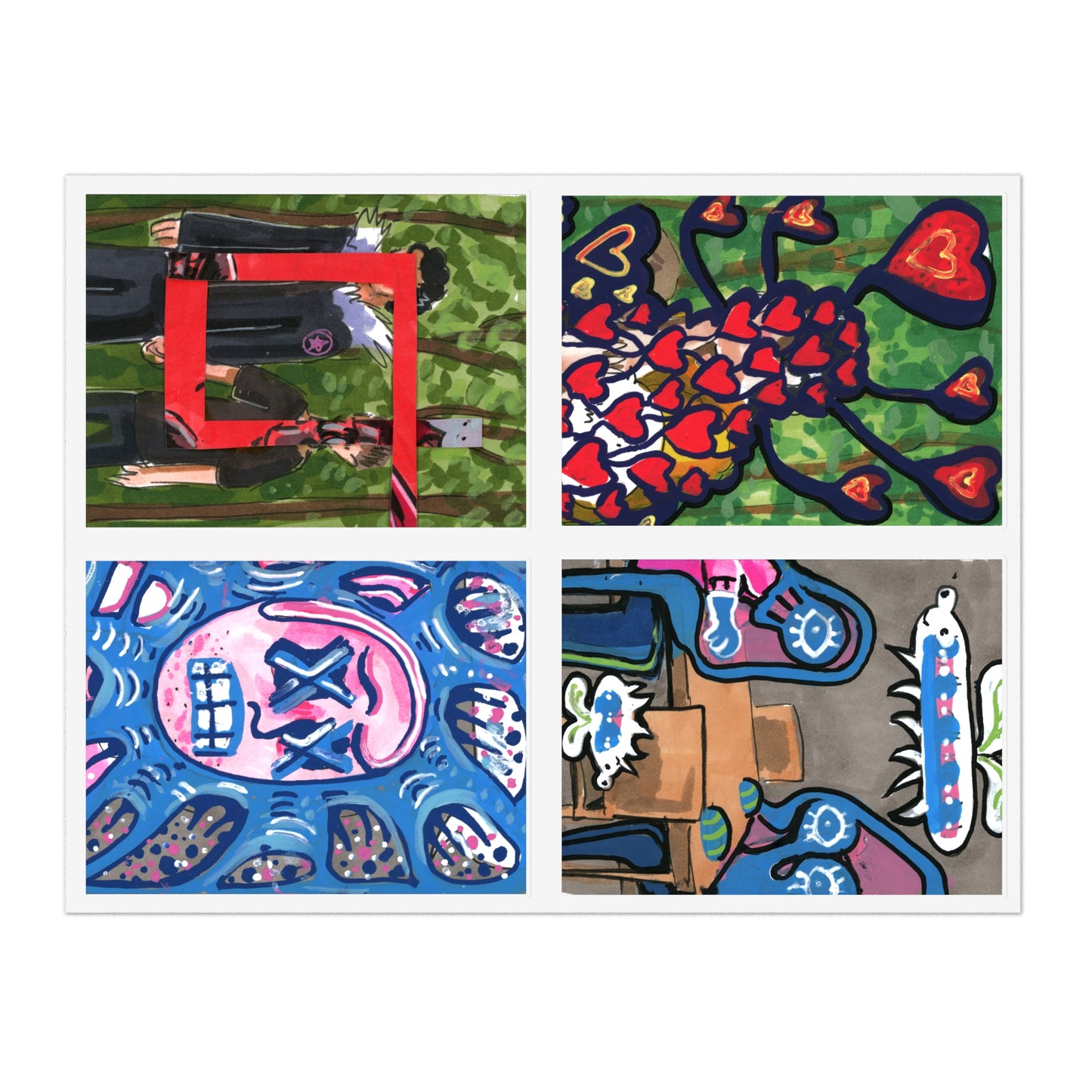 Obsessive Thoughts Sticker Sheet
