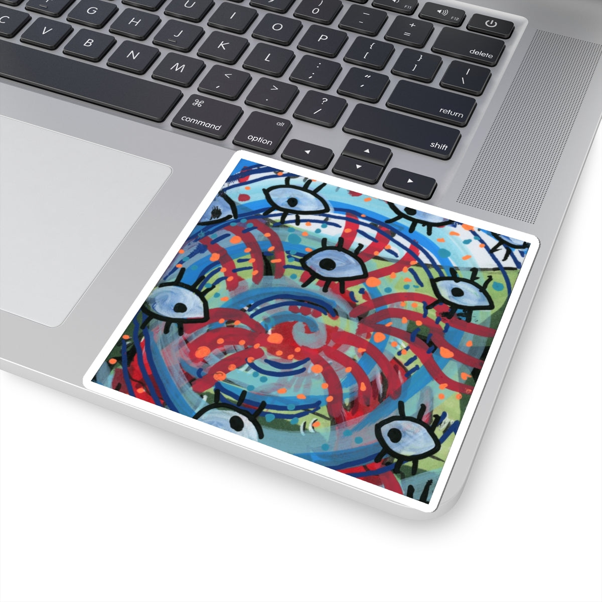 Eyeball Attack Kiss-Cut Sticker