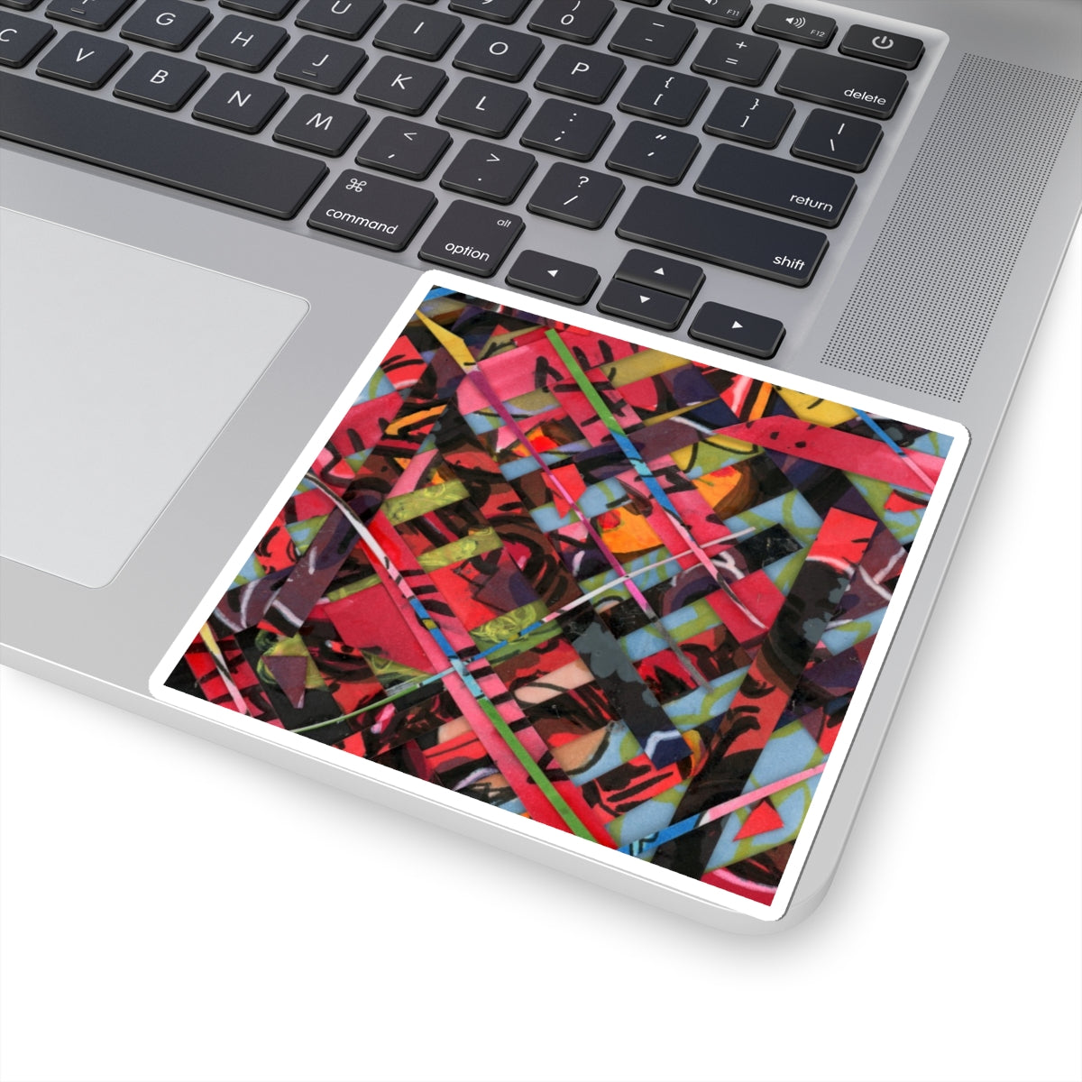 Abstracted Scraps Kiss-Cut Sticker