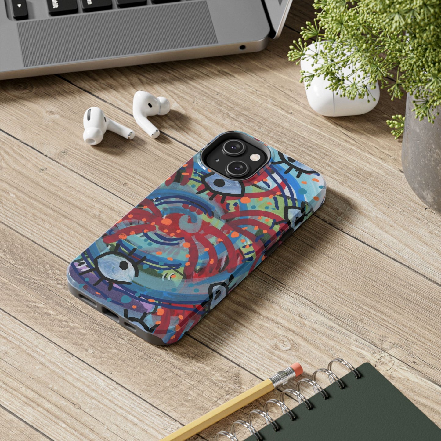 Eyeball Attack Tough Phone Cases