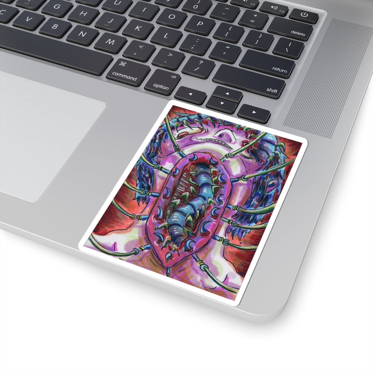 "Centipede Neck" sticker