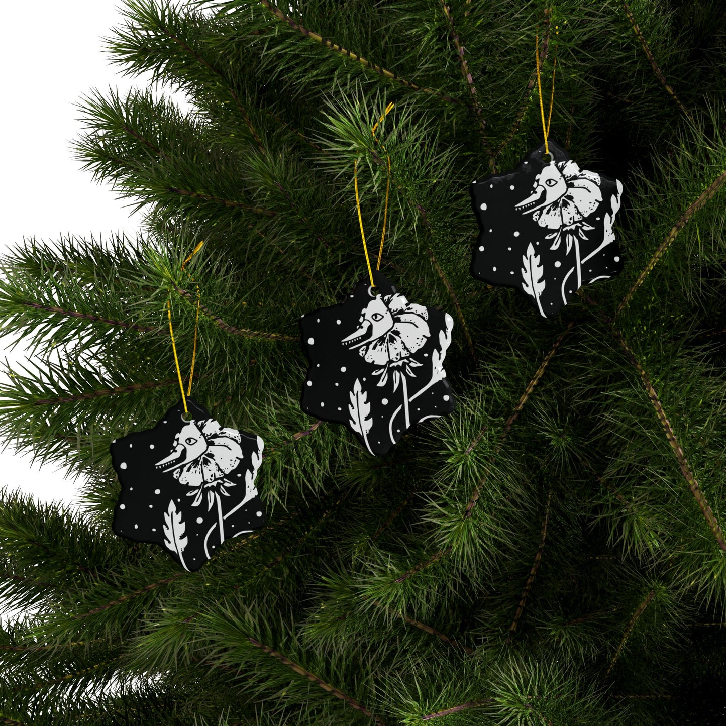 Ceramic Ornaments - Flower Cannibal