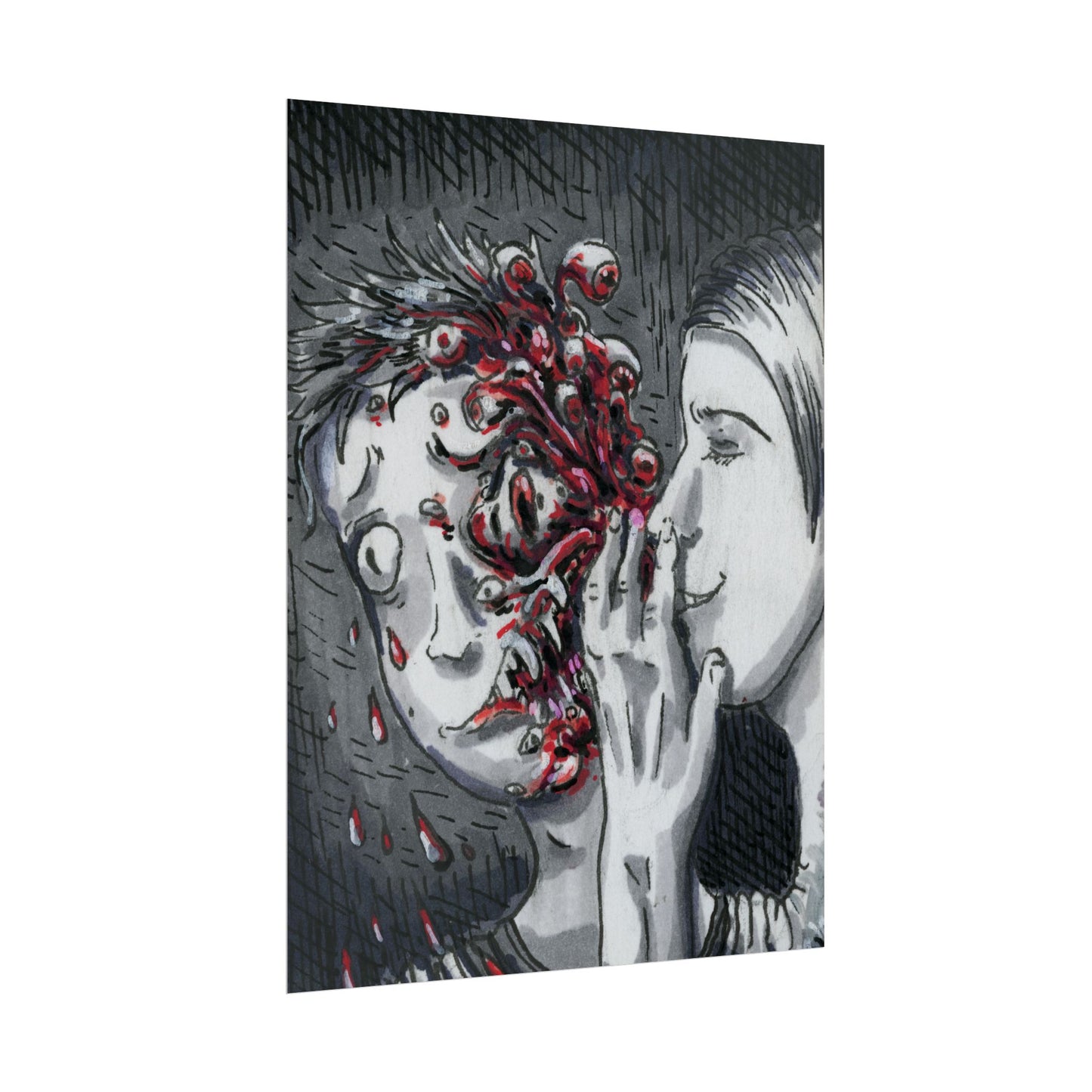 "Let me Breathe Nightmares into your Skin" poster