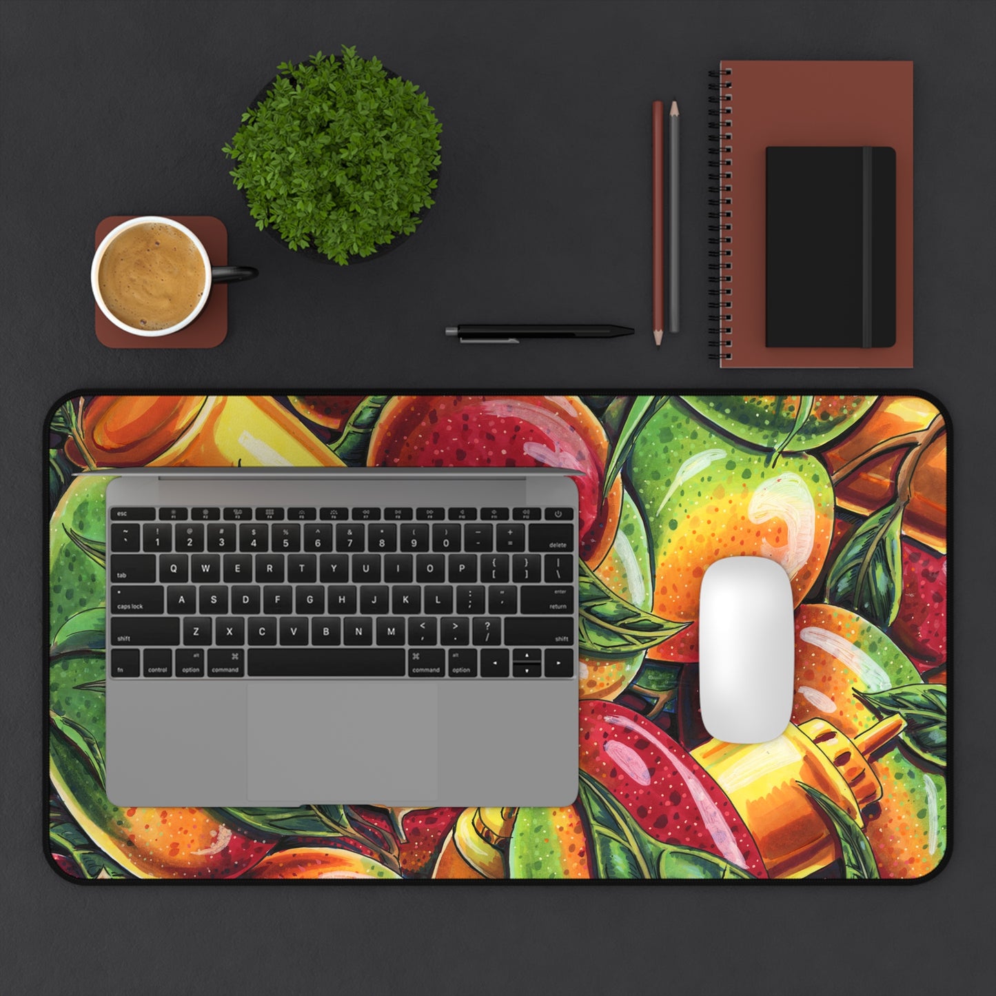 Mango Mustard Desk Mat