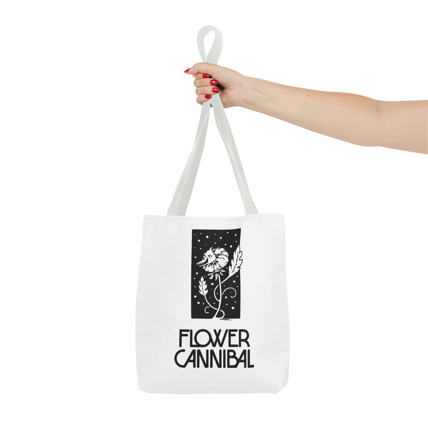 Tote Bag (white) - Flower Cannibal