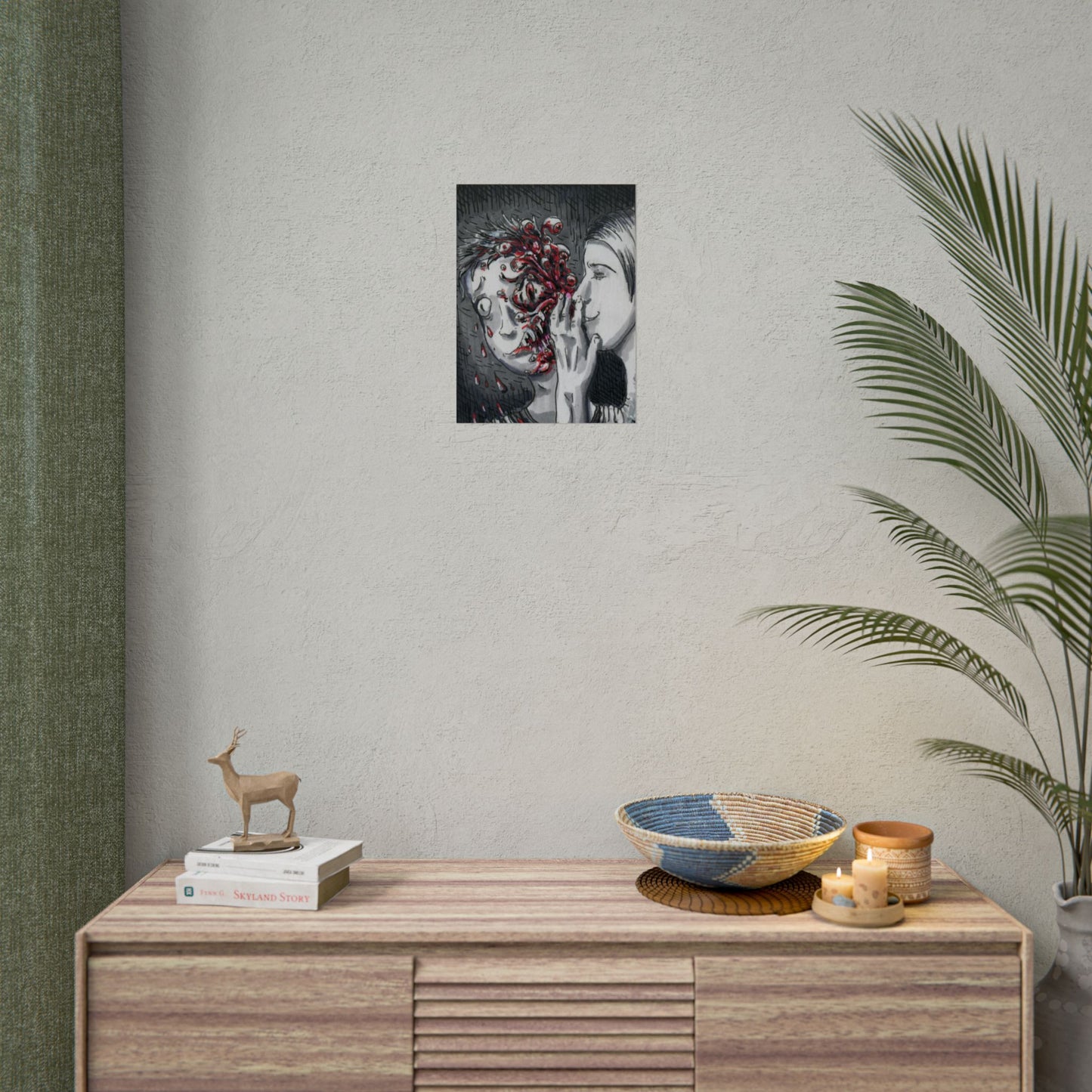 "Let me Breathe Nightmares into your Skin" poster