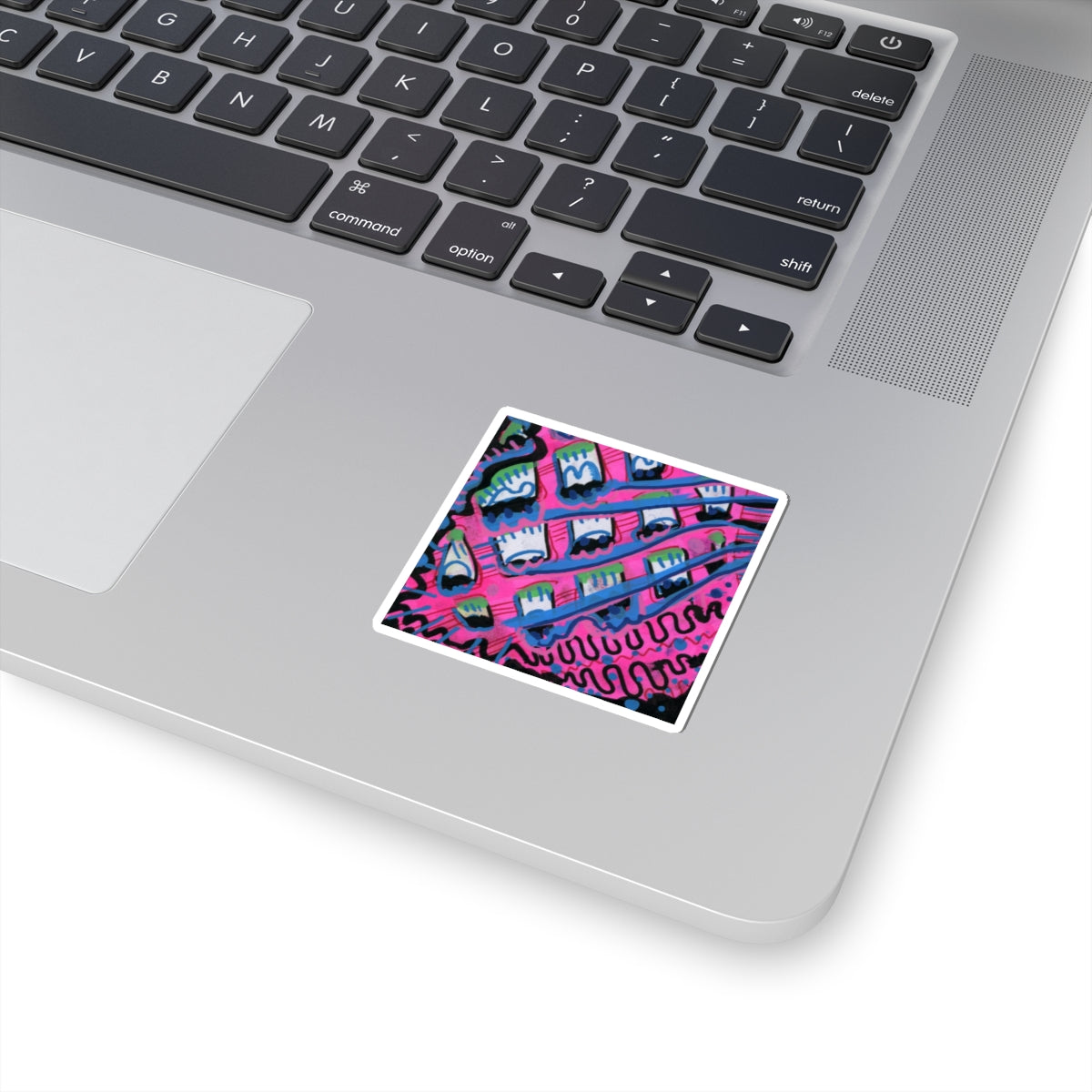 Pink Blast Kiss-Cut Sticker