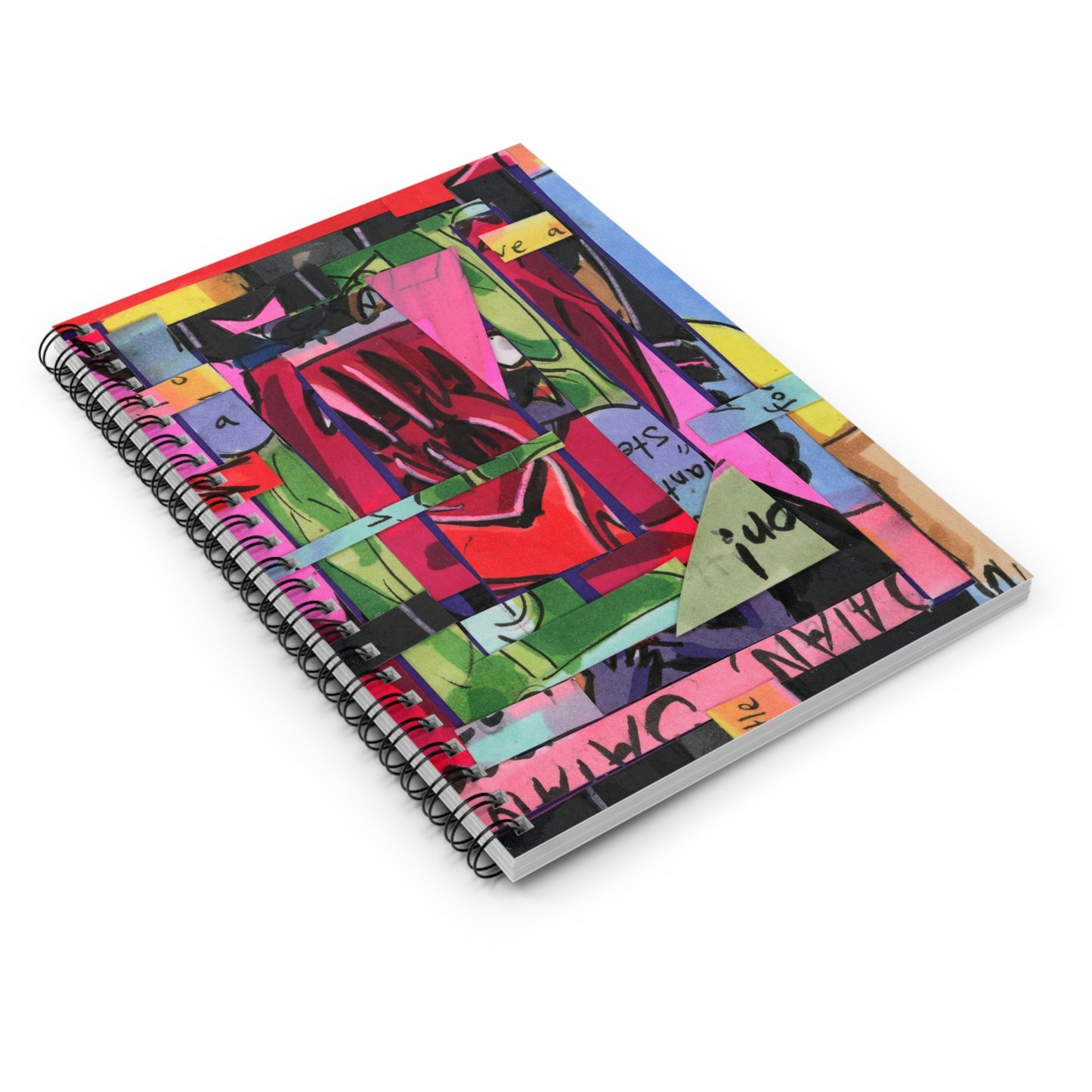 Abstracted Demon Spiral Notebook - Ruled Line