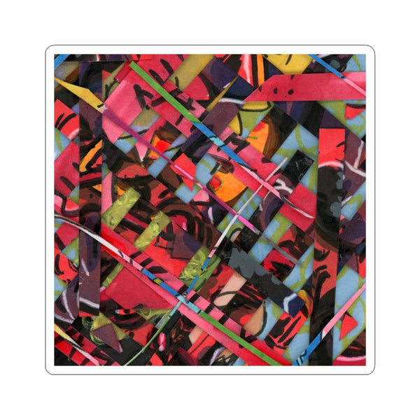 Abstracted Scraps Kiss-Cut Sticker