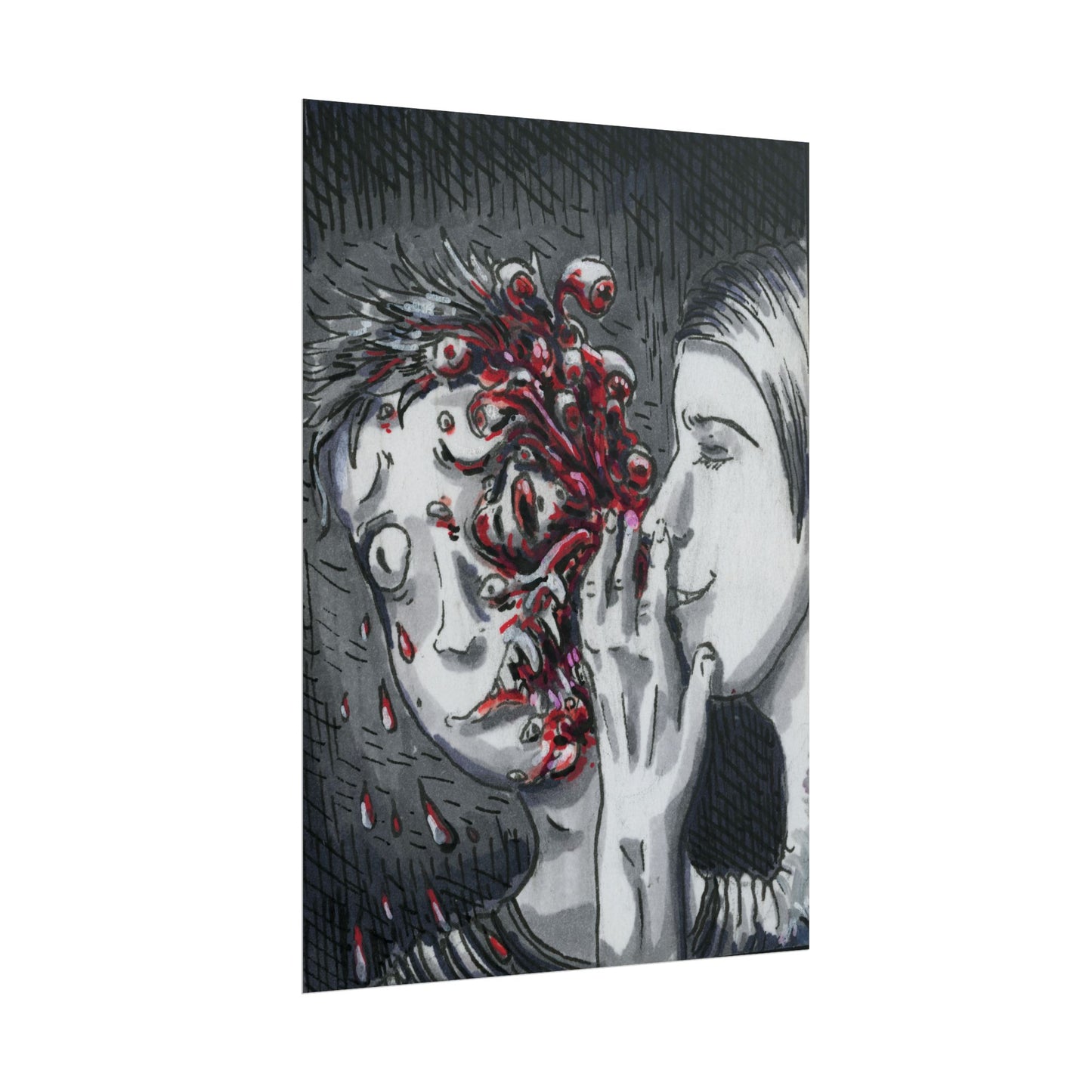 "Let me Breathe Nightmares into your Skin" poster