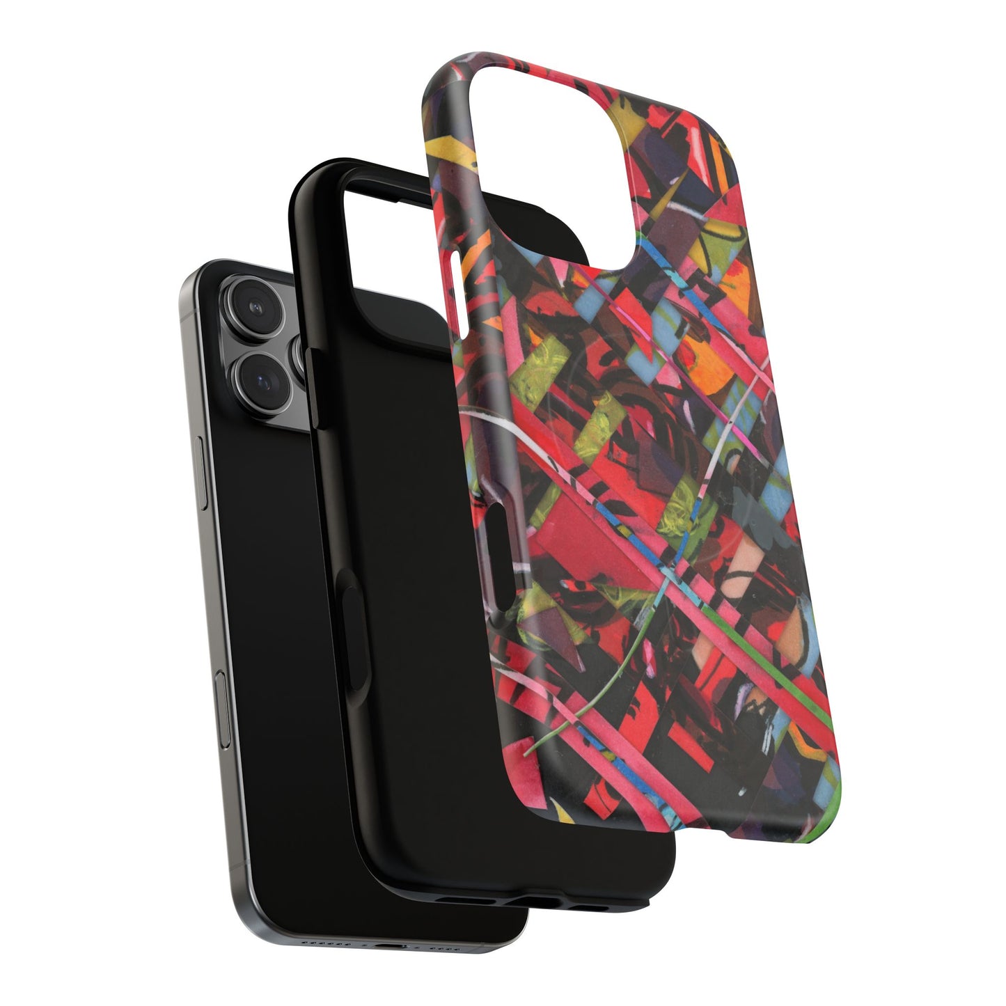 Abstracted Scraps Tough Magnetic Cases