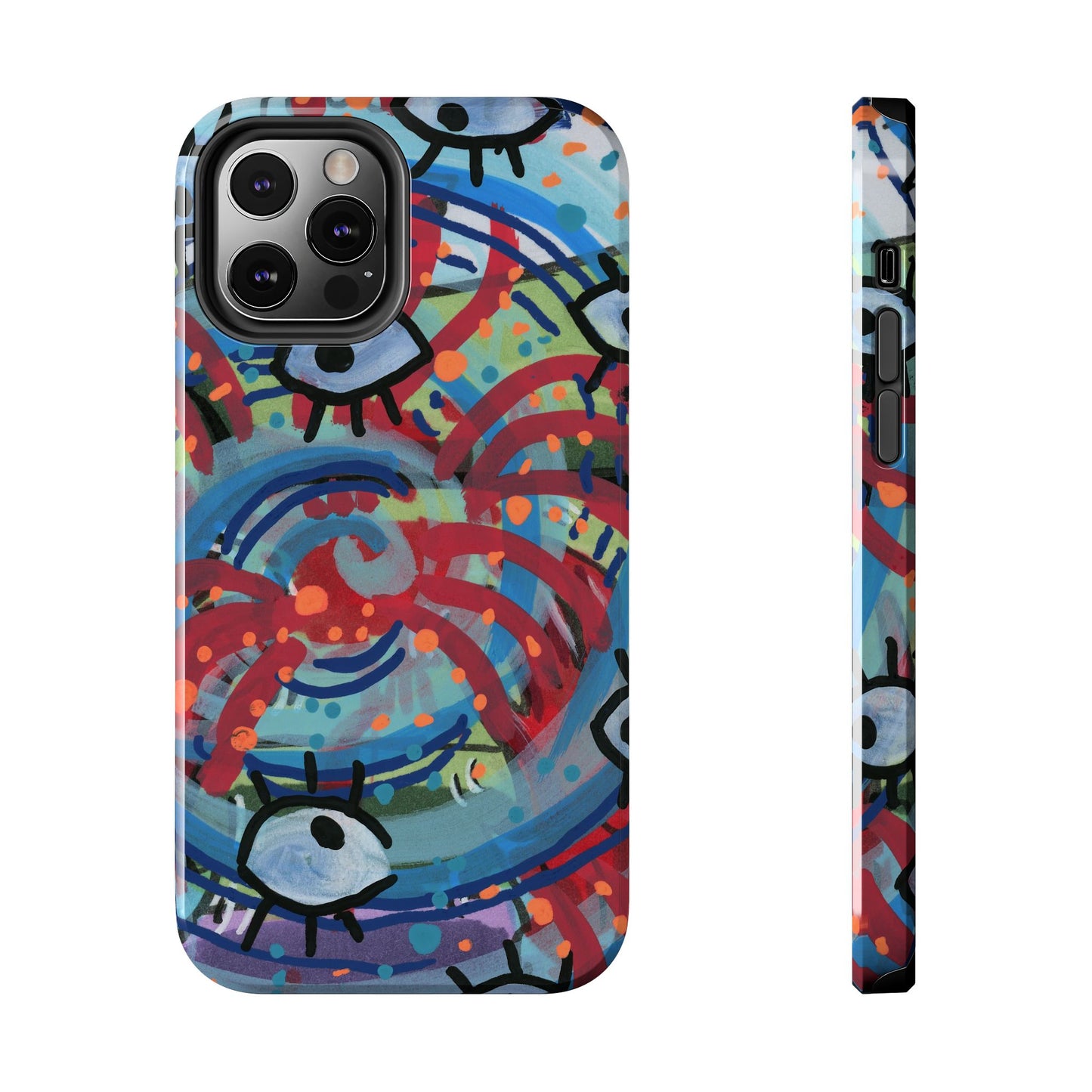 Eyeball Attack Tough Phone Cases