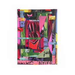 Abstracted Demon Indoor Wall Tapestry