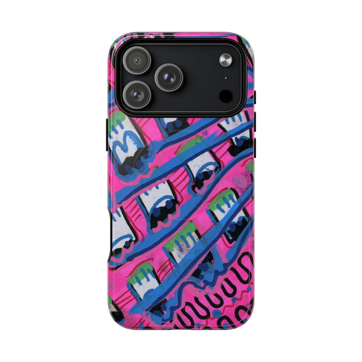 Pink Blast Tough Magnetic Case