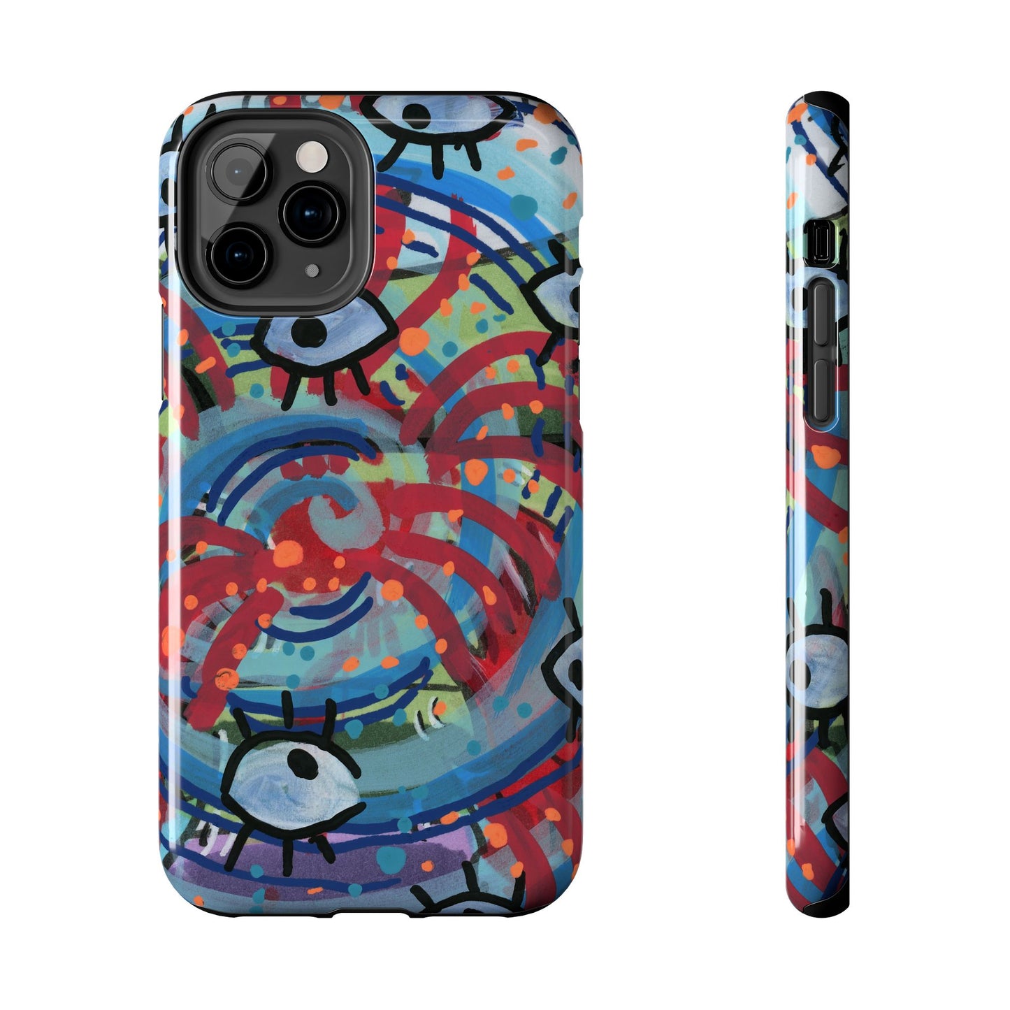 Eyeball Attack Tough Phone Cases