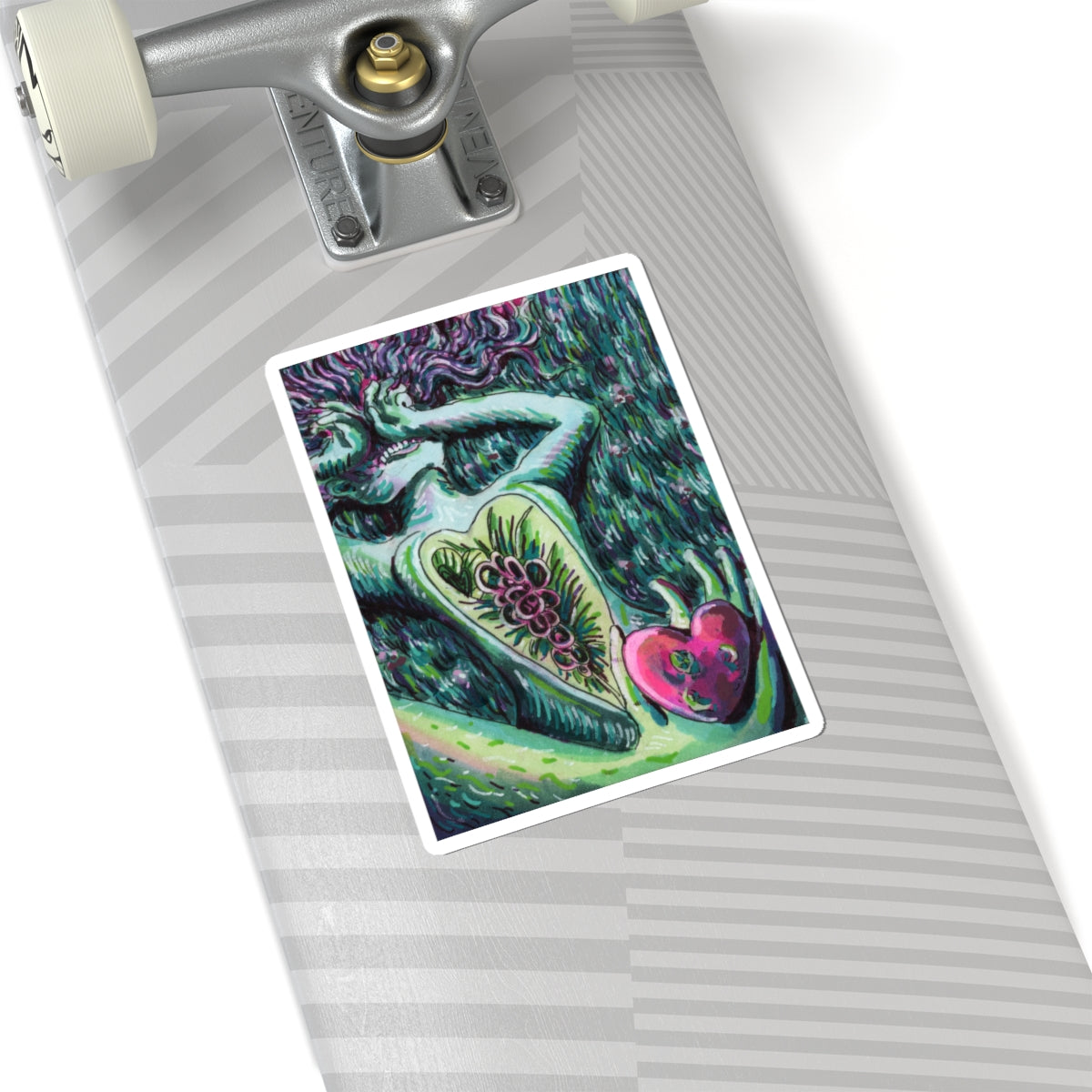 "Rotting Heart" sticker