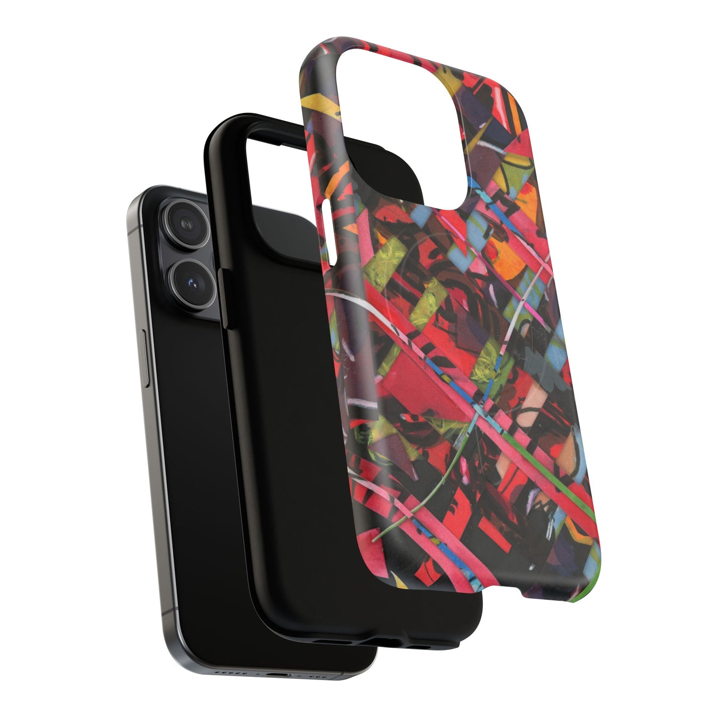 Abstracted Scraps Tough Magnetic Cases
