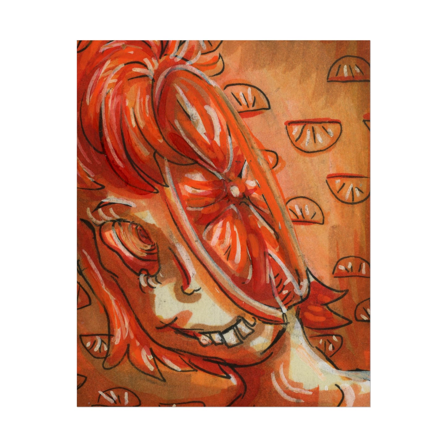 "Orange Brain" poster