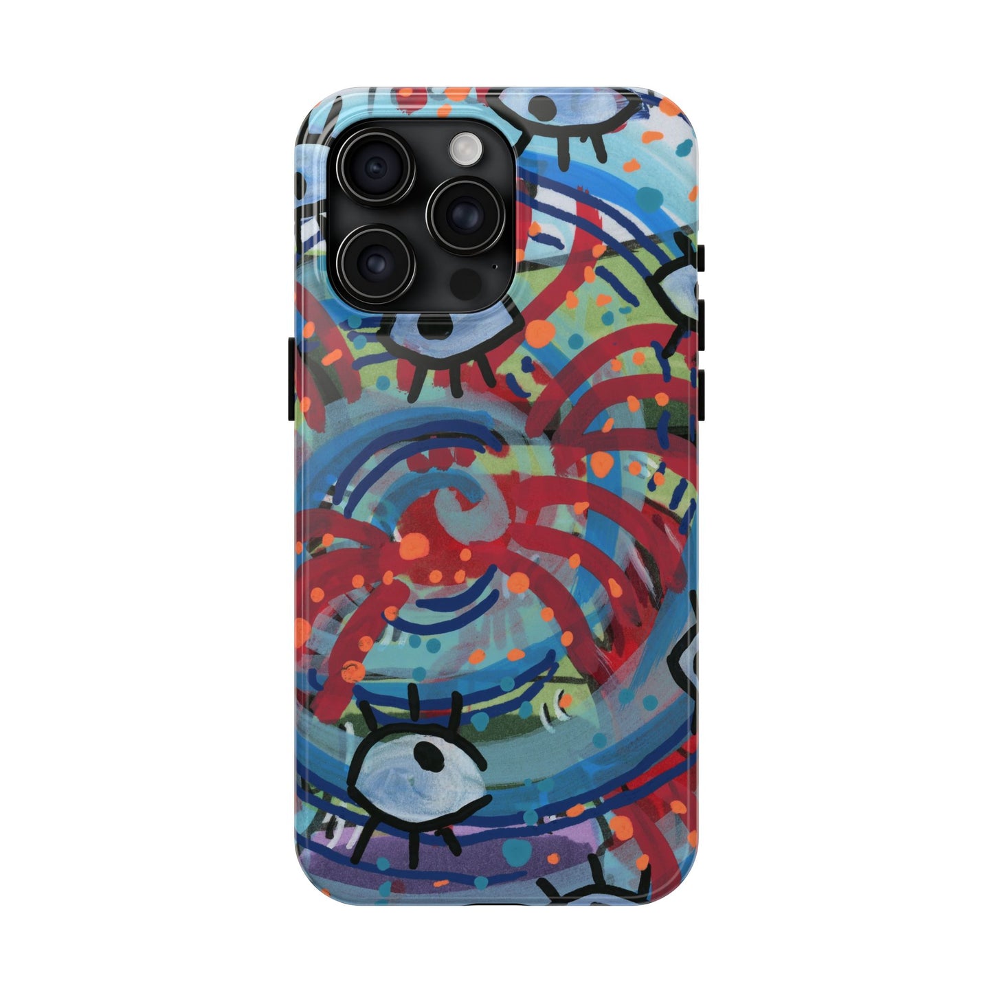 Eyeball Attack Tough Phone Cases