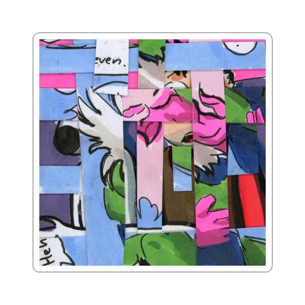 Icy Abstraction Kiss-Cut Sticker