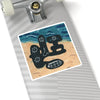 Beach Time Fun Kiss-Cut Sticker