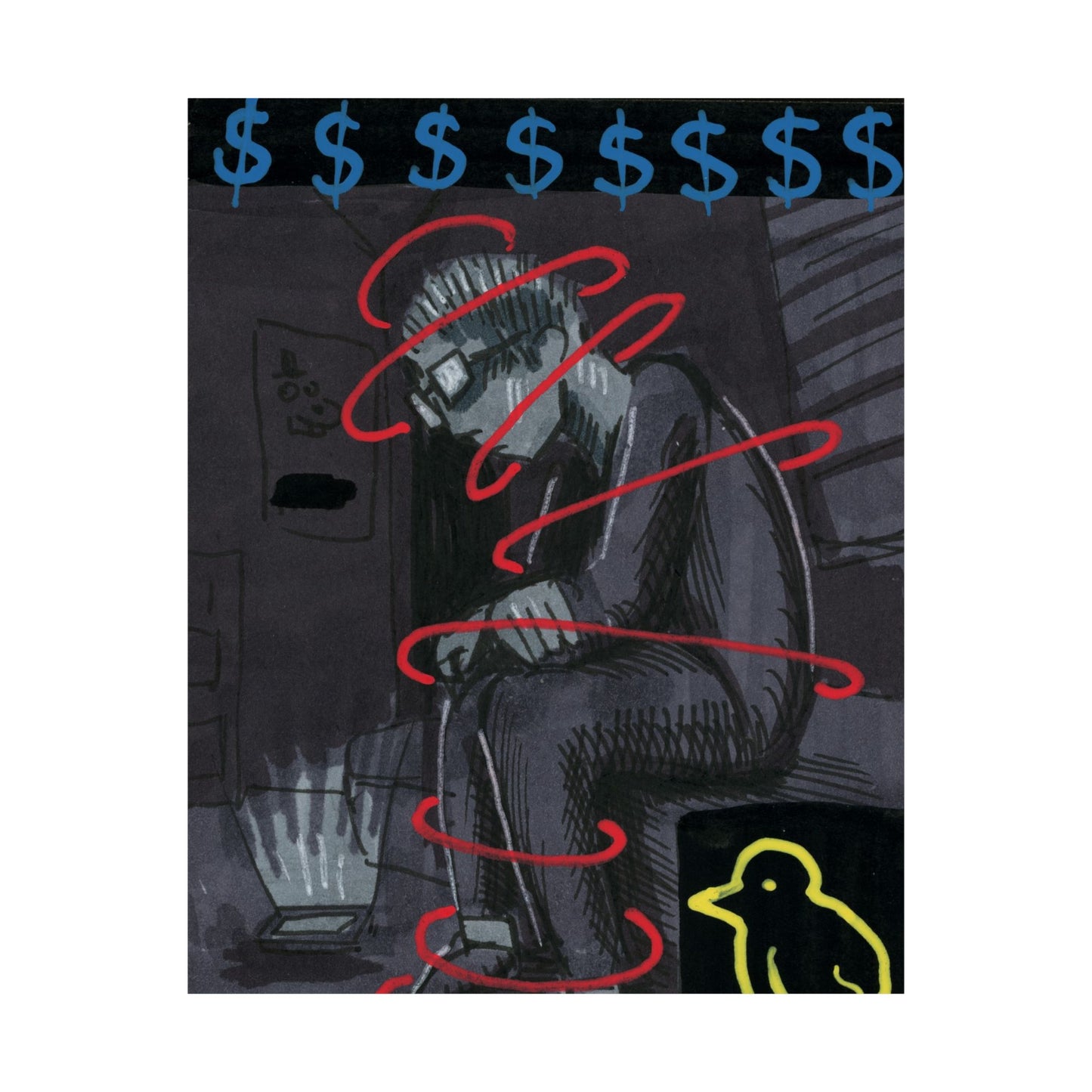 Money on my Mind Matte Vertical Poster