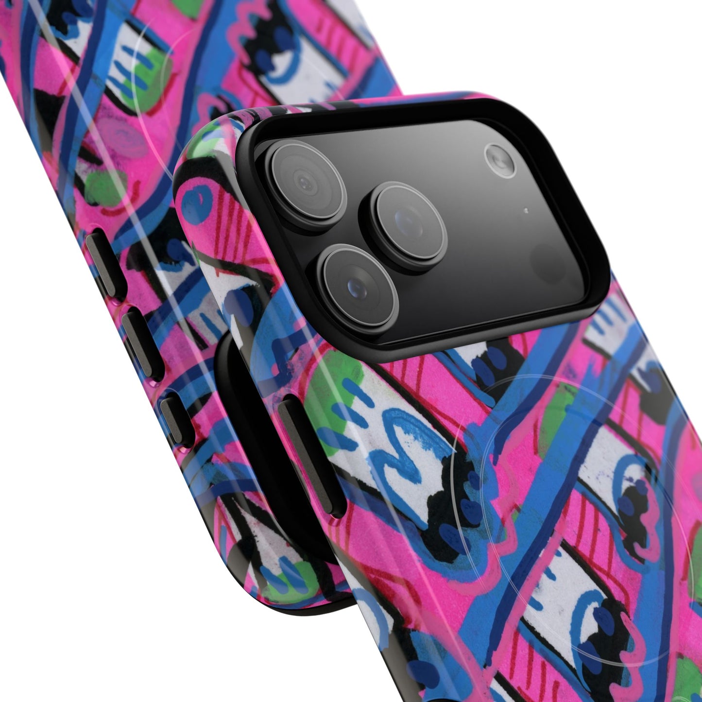 Pink Blast Tough Magnetic Case
