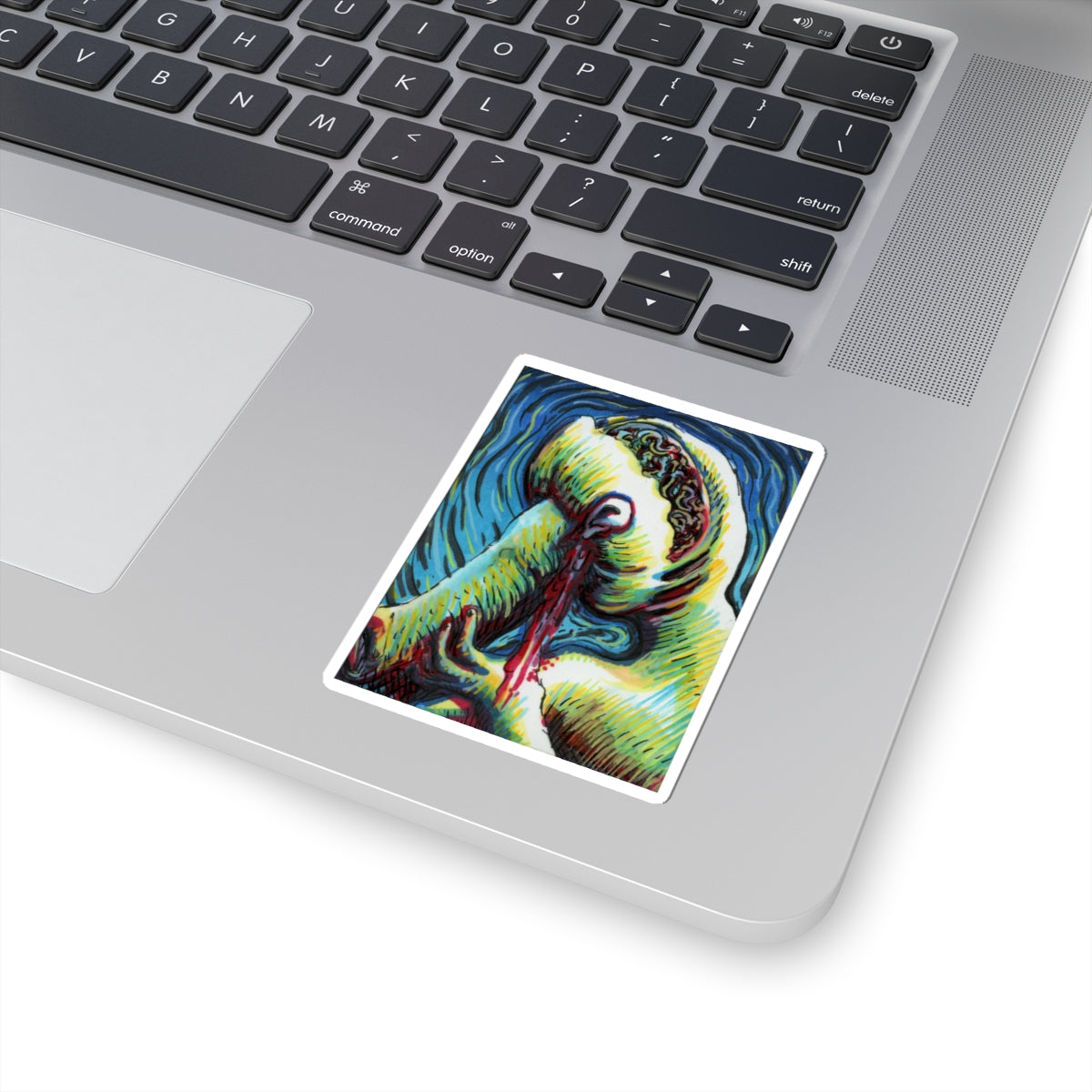 "Face Sludge Slam" sticker