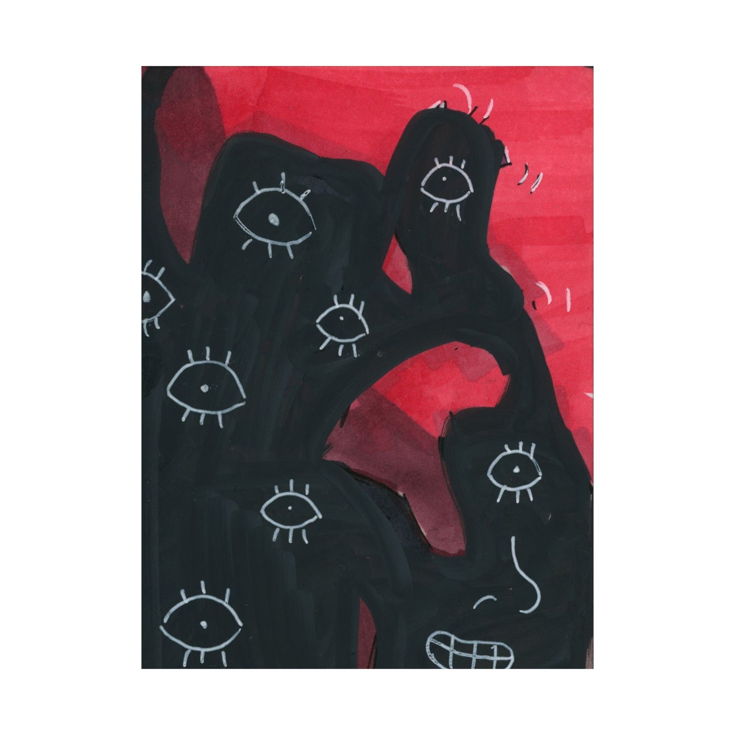 Eyeball Rage Matte Vertical Poster